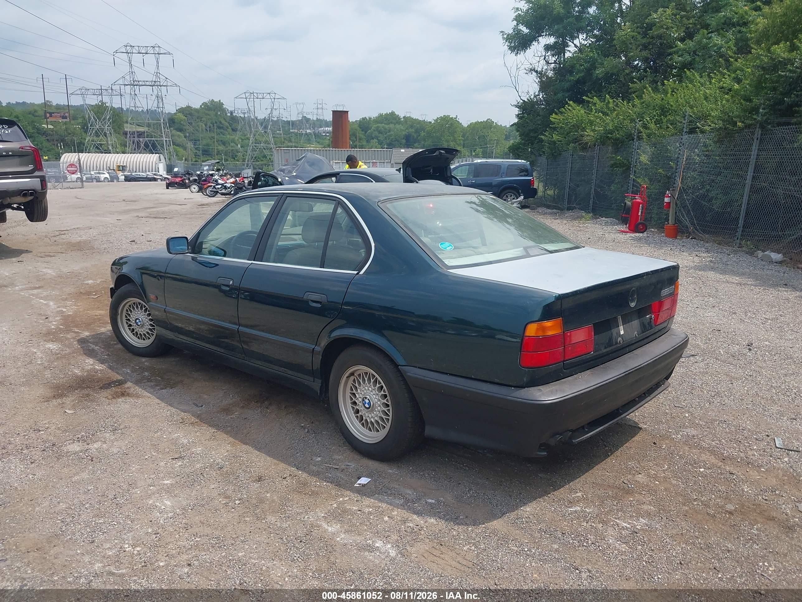 1995 Bmw 525 I Automatic Green vin: WBAHD6320SGK55973
