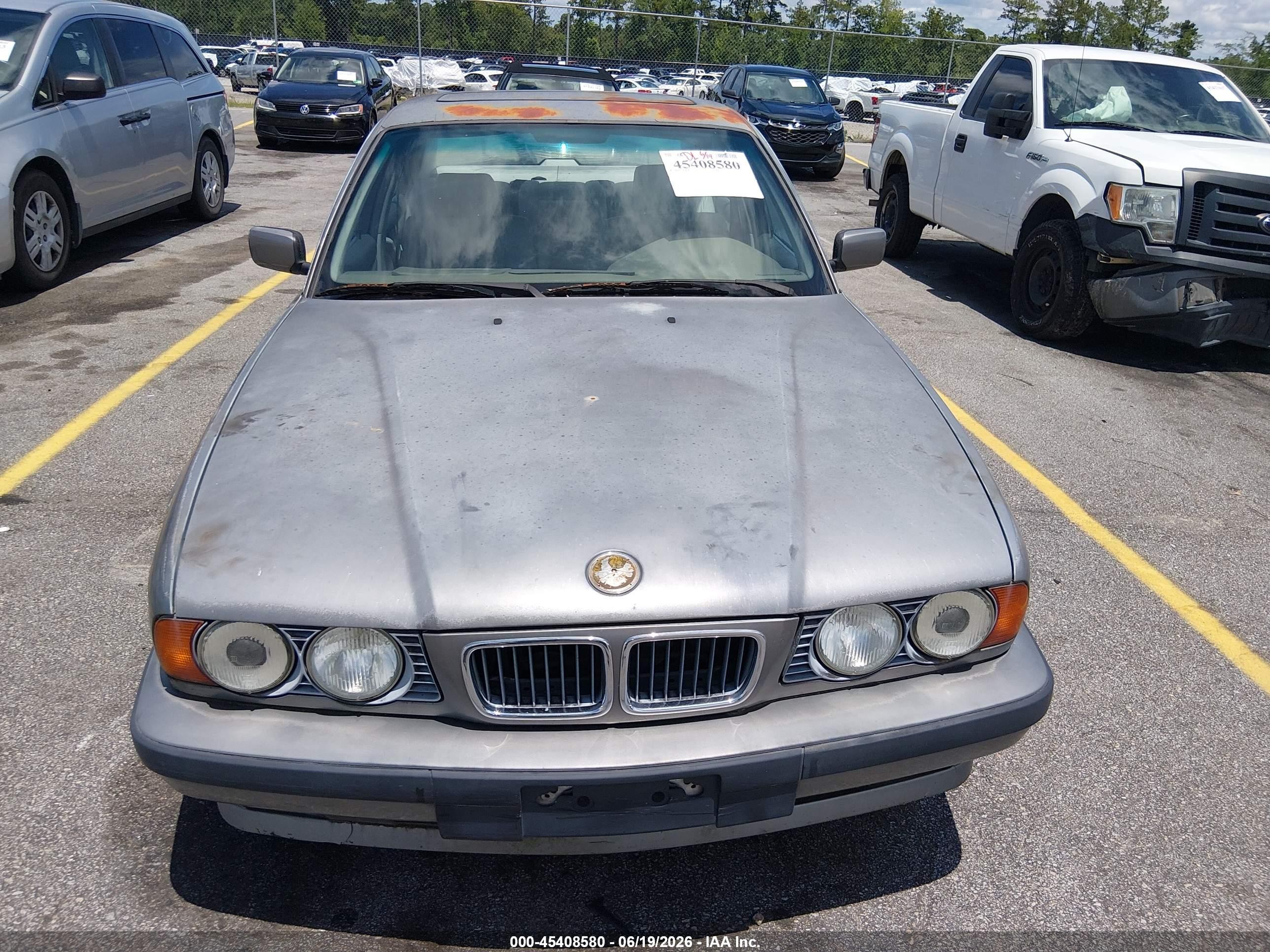 1995 Bmw 525 I Automatic Silver vin: WBAHD6321SGK54444