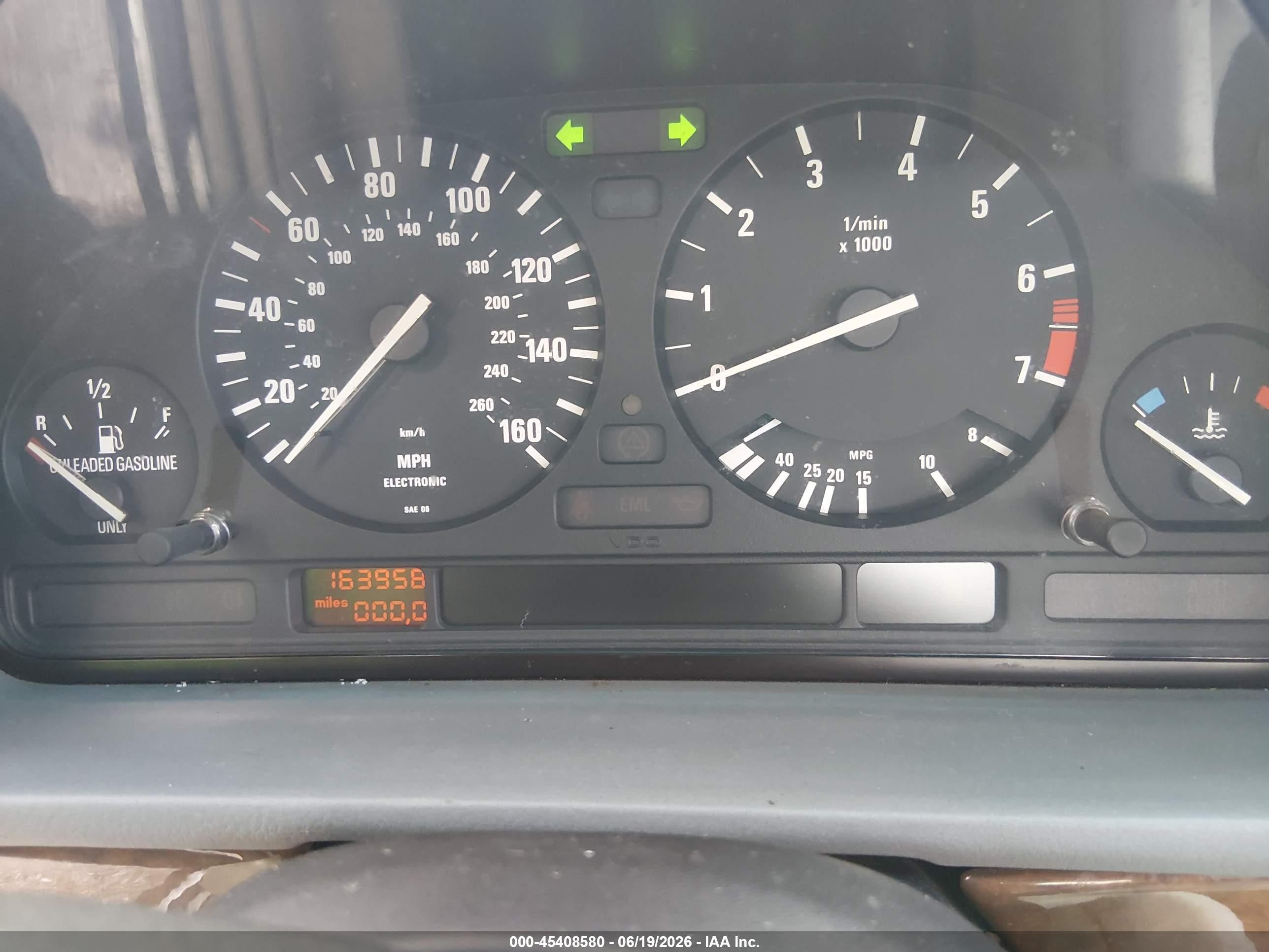 1995 Bmw 525 I Automatic Silver vin: WBAHD6321SGK54444