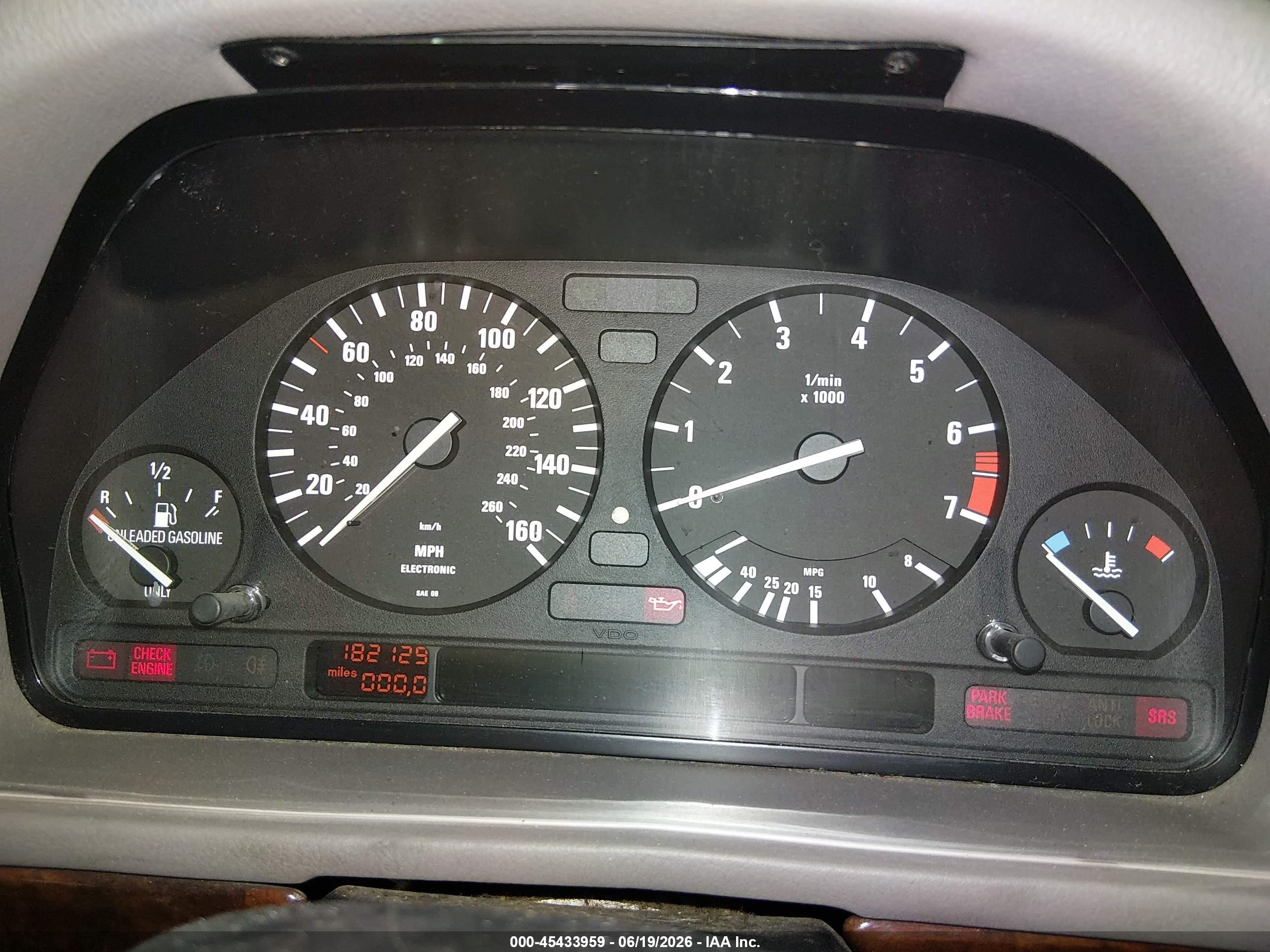 1995 Bmw 525 I Automatic Champagne vin: WBAHD6322SGK86514