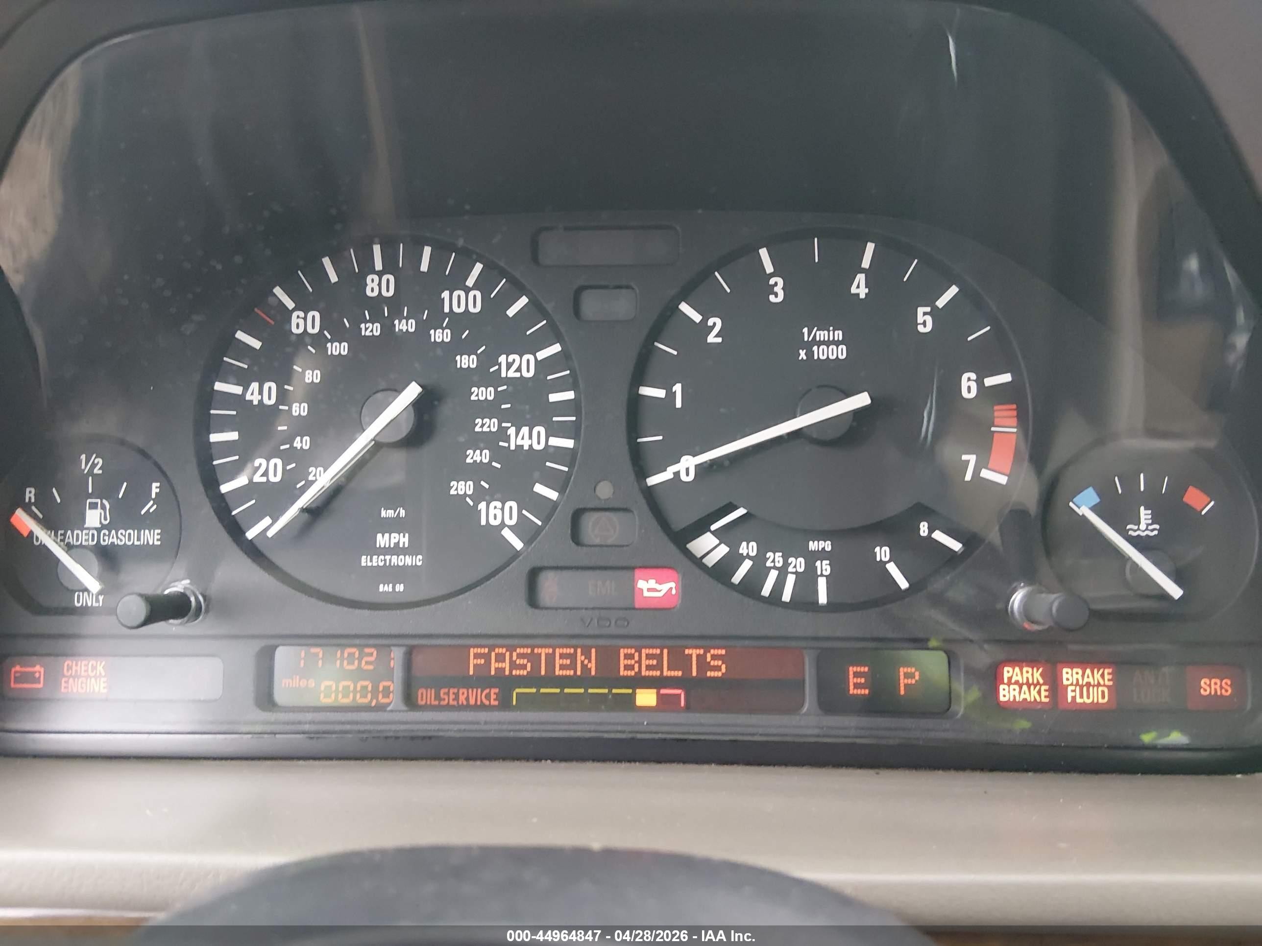 1995 Bmw 525 I Automatic White vin: WBAHD6323SGK52324