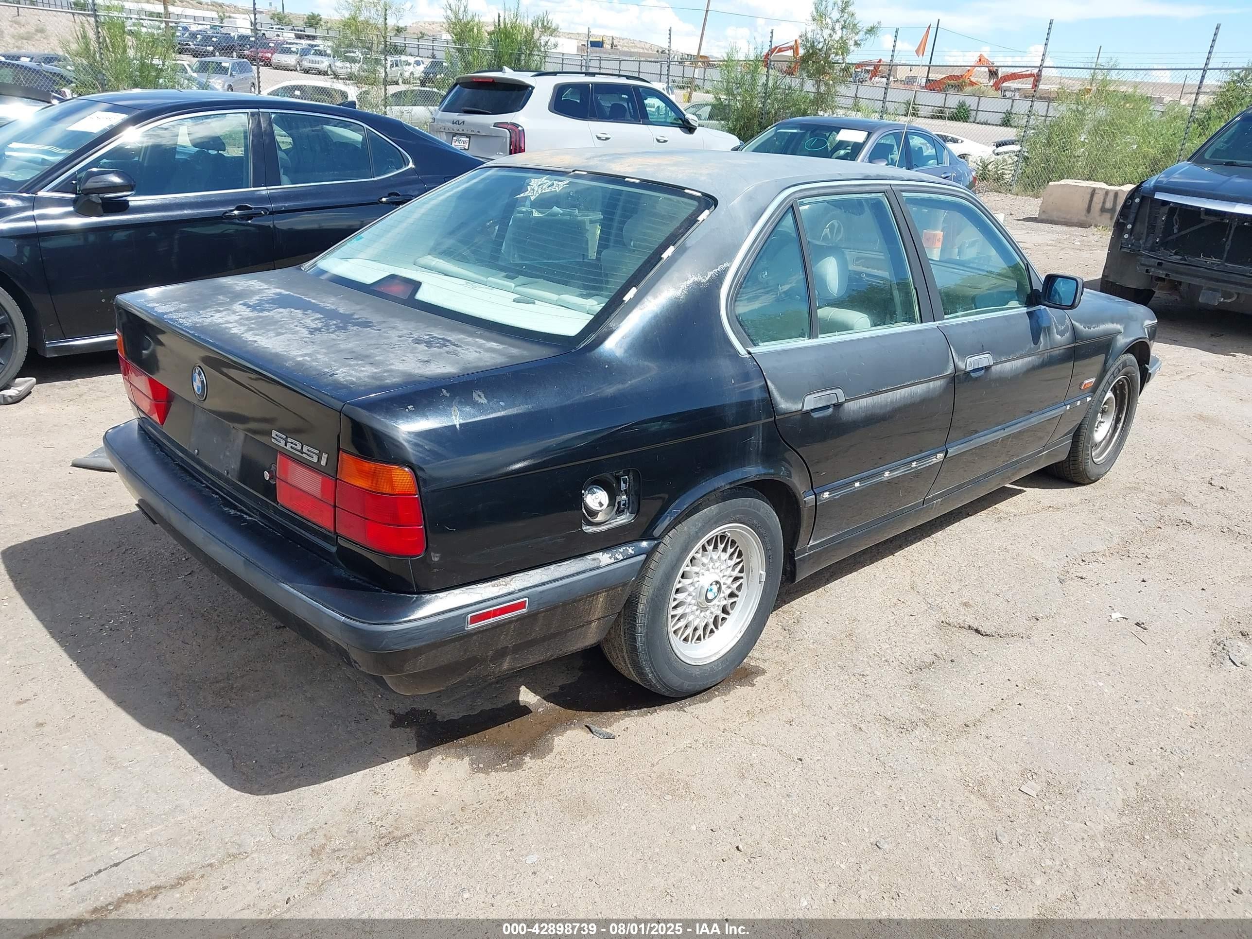 1995 Bmw 525 I Automatic Black vin: WBAHD6323SGK86604