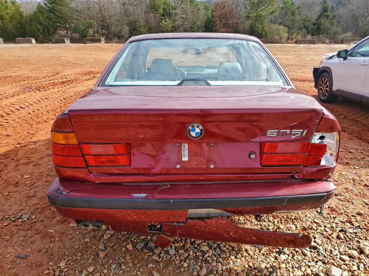 1995 Bmw 525 I Automatic Maroon vin: WBAHD6324SGK52929