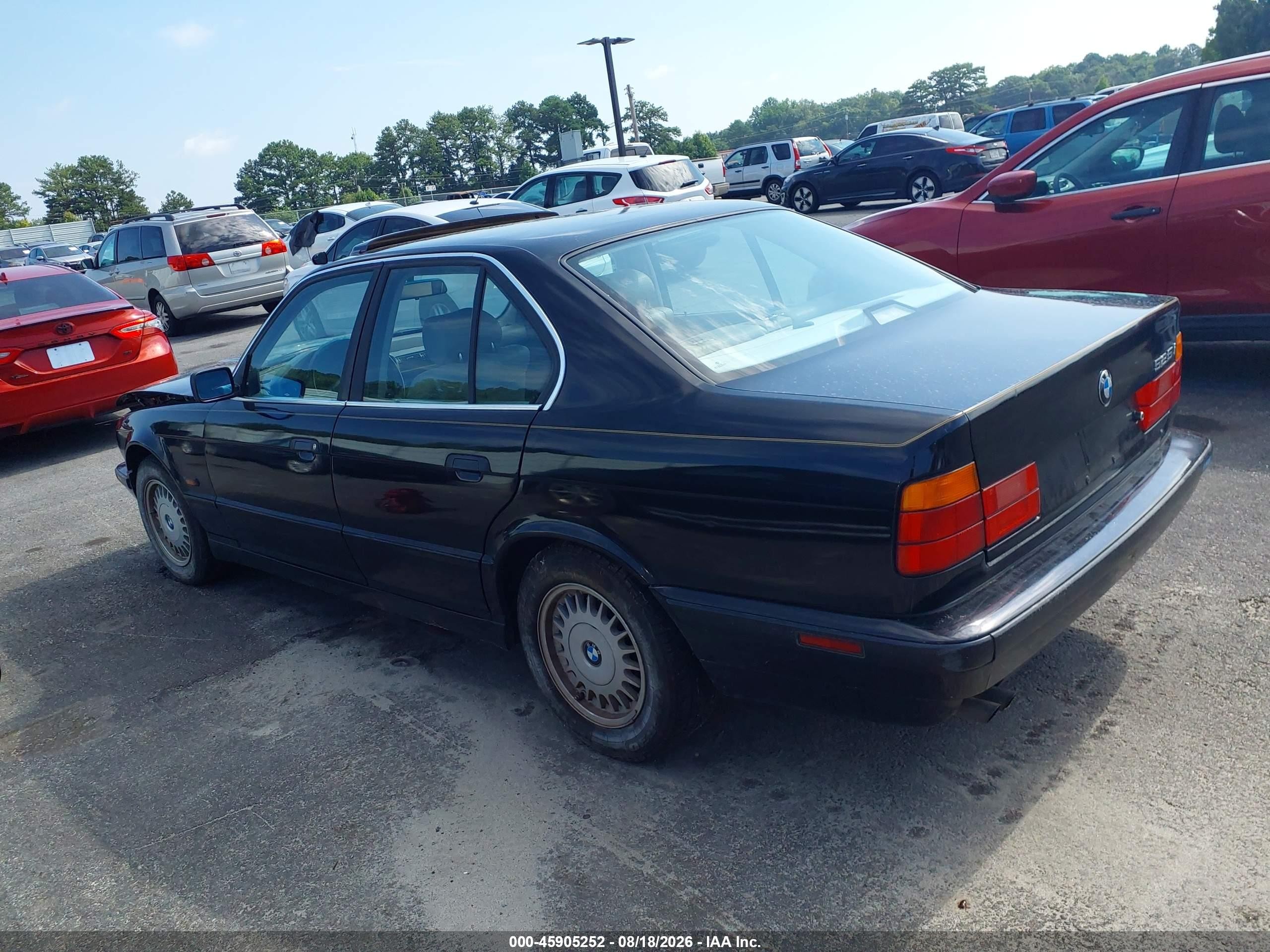 1995 Bmw 525 I Automatic Black vin: WBAHD6326SGK54889