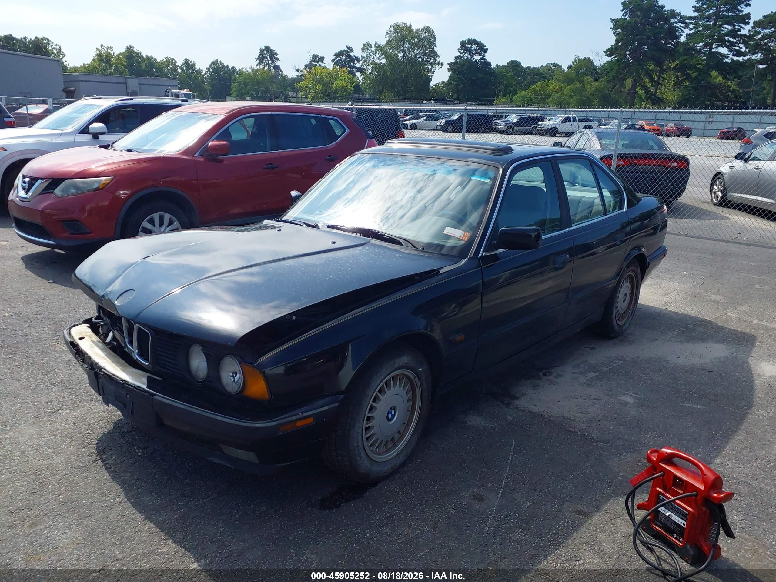 1995 Bmw 525 I Automatic Black vin: WBAHD6326SGK54889
