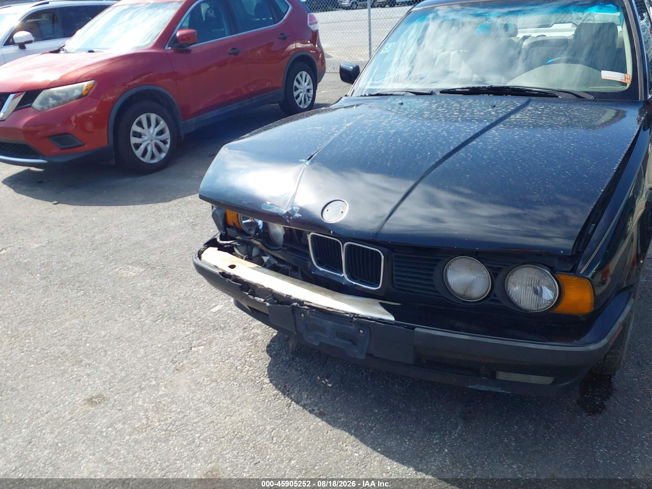 1995 Bmw 525 I Automatic Black vin: WBAHD6326SGK54889