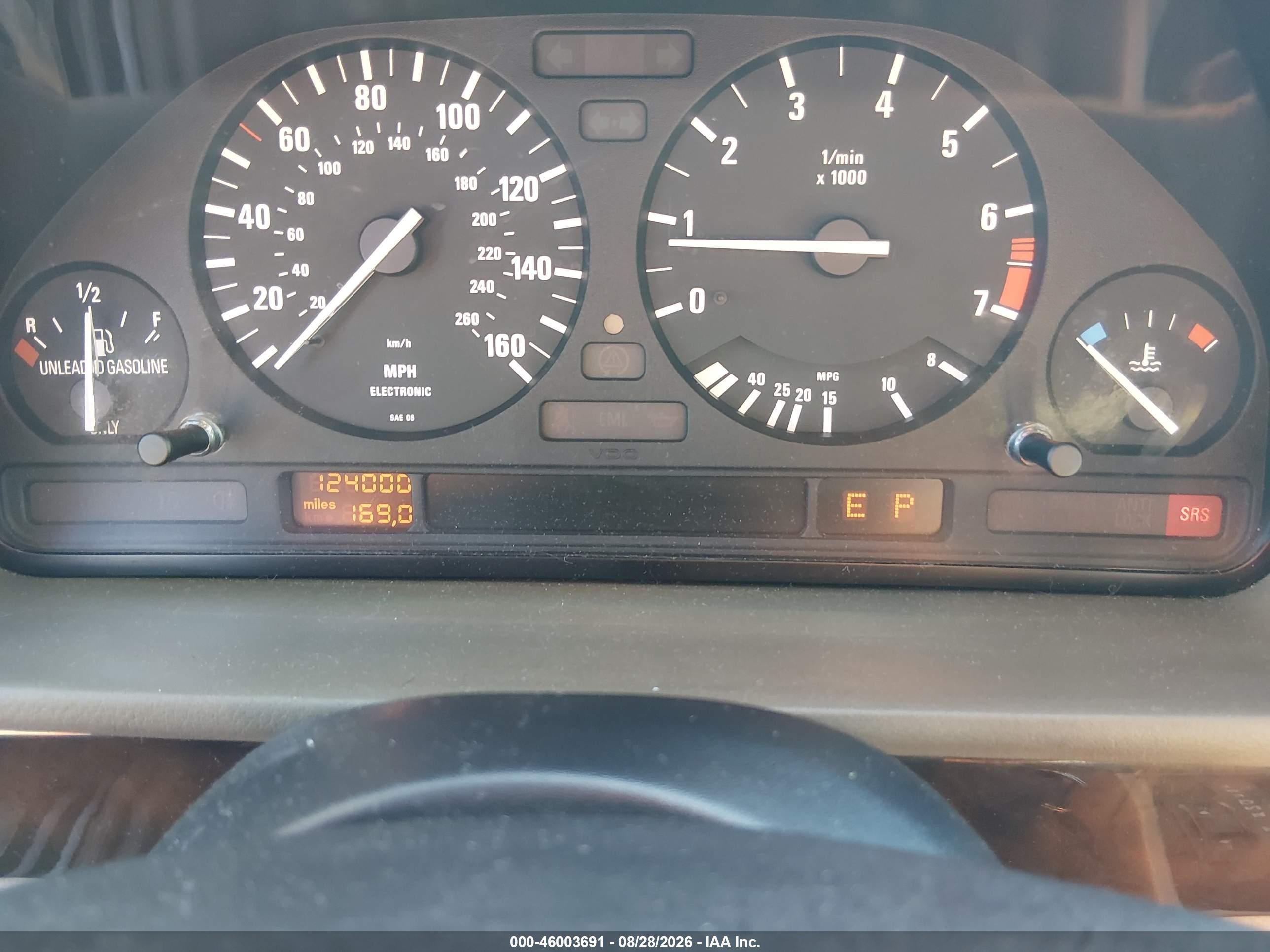 1995 Bmw 525 I Automatic Blue vin: WBAHD6328SGK49063