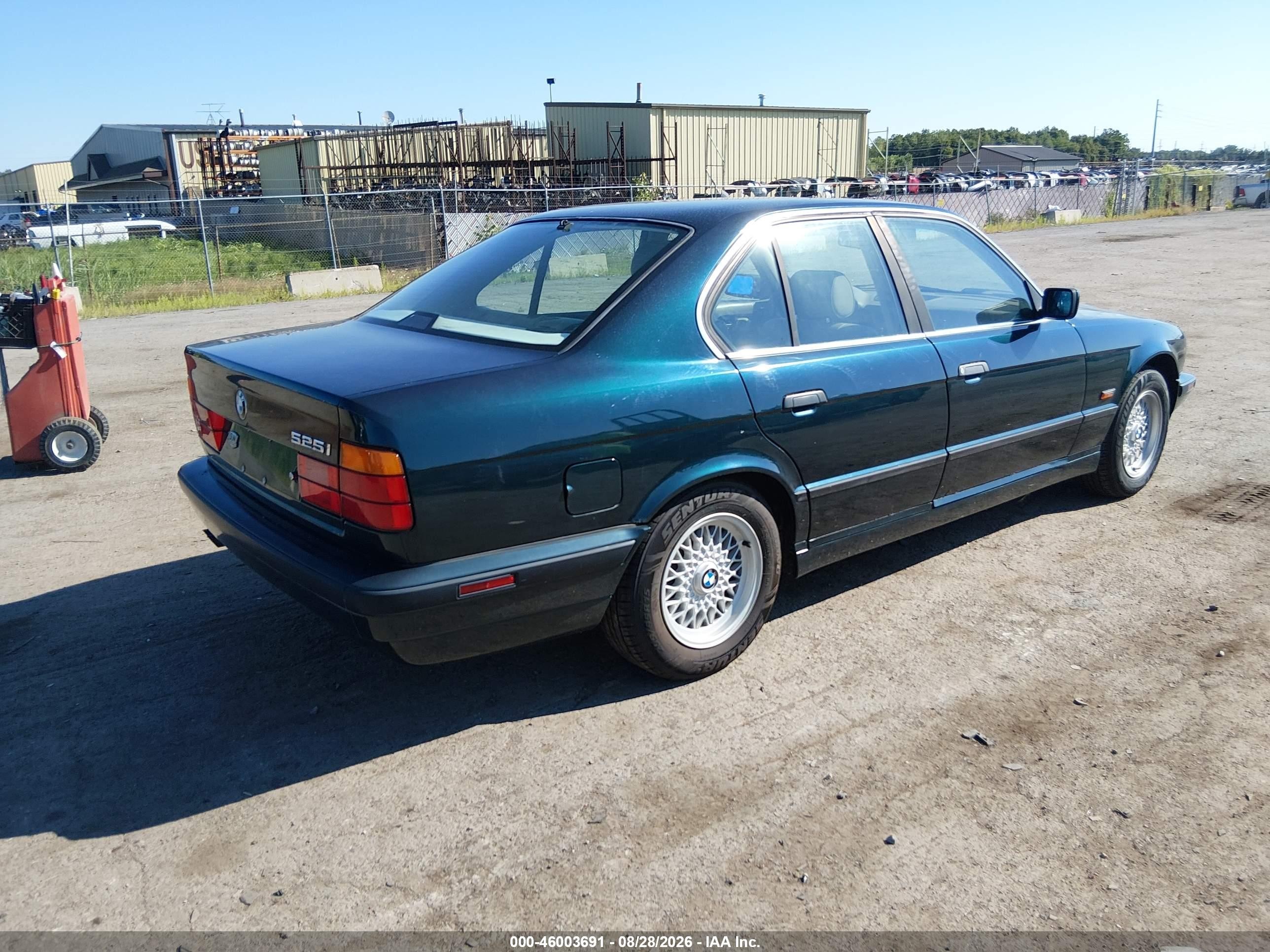 1995 Bmw 525 I Automatic Blue vin: WBAHD6328SGK49063