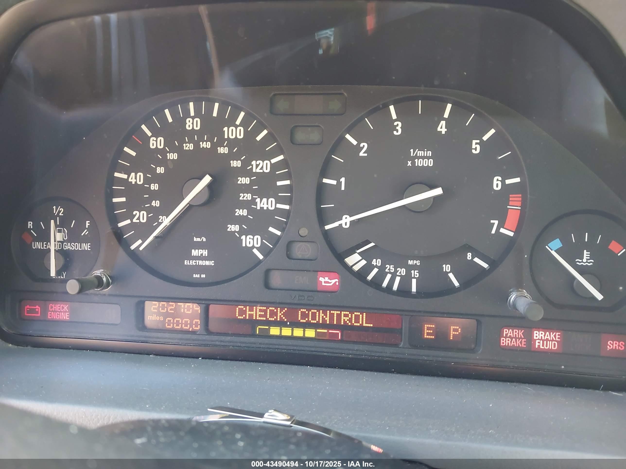 1994 Bmw 525 I Automatic Red vin: WBAHD632XRGK40875