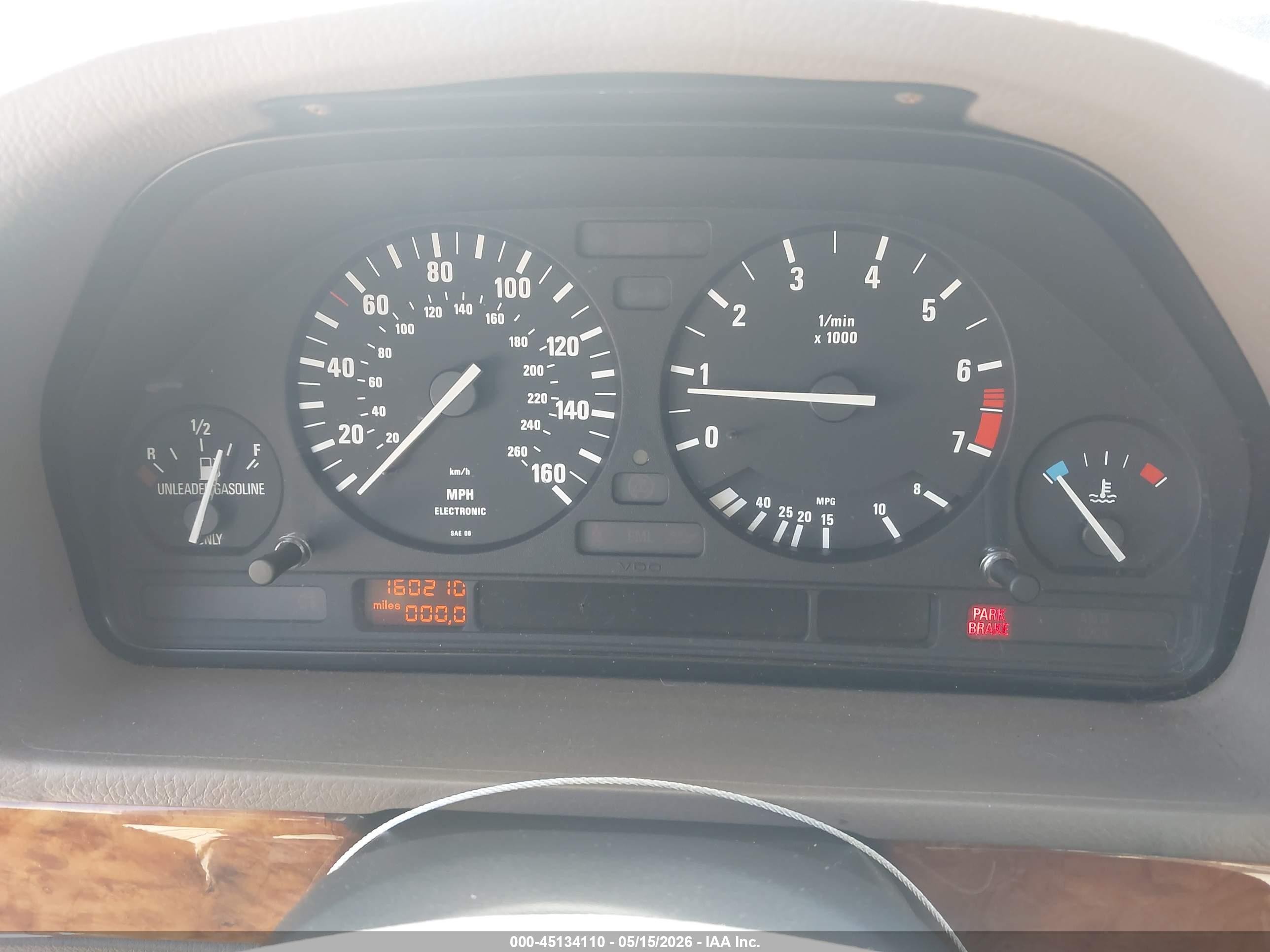 1994 Bmw 530 I Gold vin: WBAHE1313RGE53578
