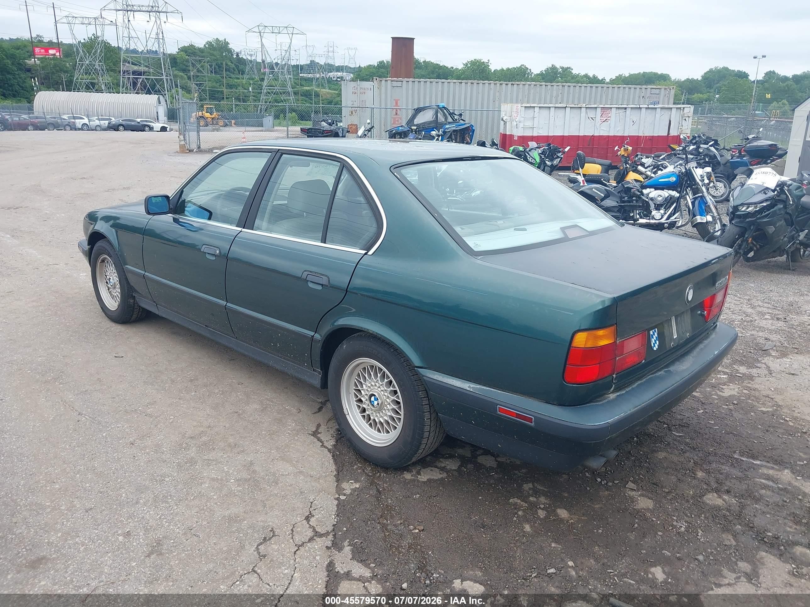 1994 Bmw 530 I Automatic Green vin: WBAHE2312RGE84424