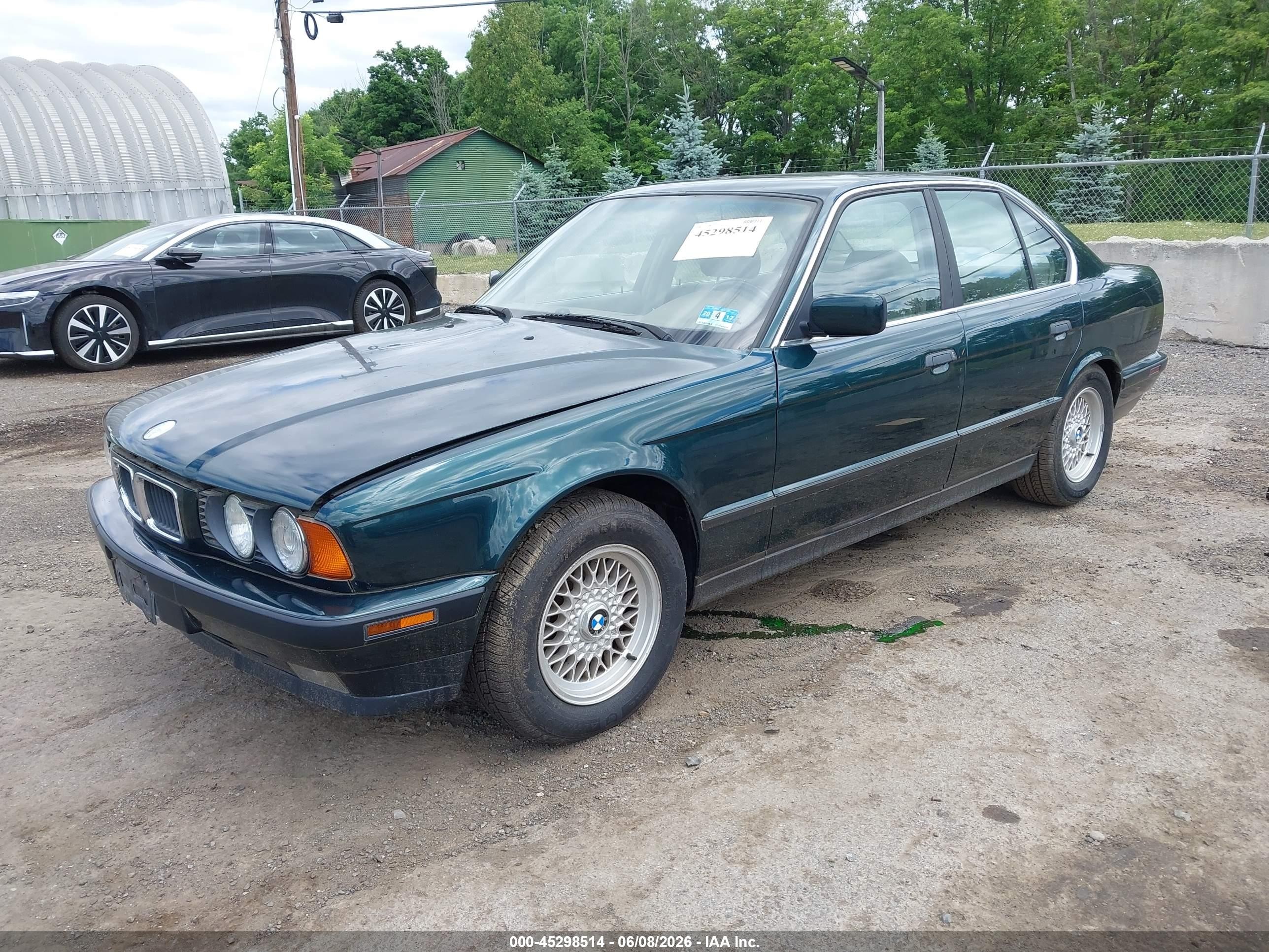 1994 Bmw 530 I Automatic Green vin: WBAHE2320RGE88920