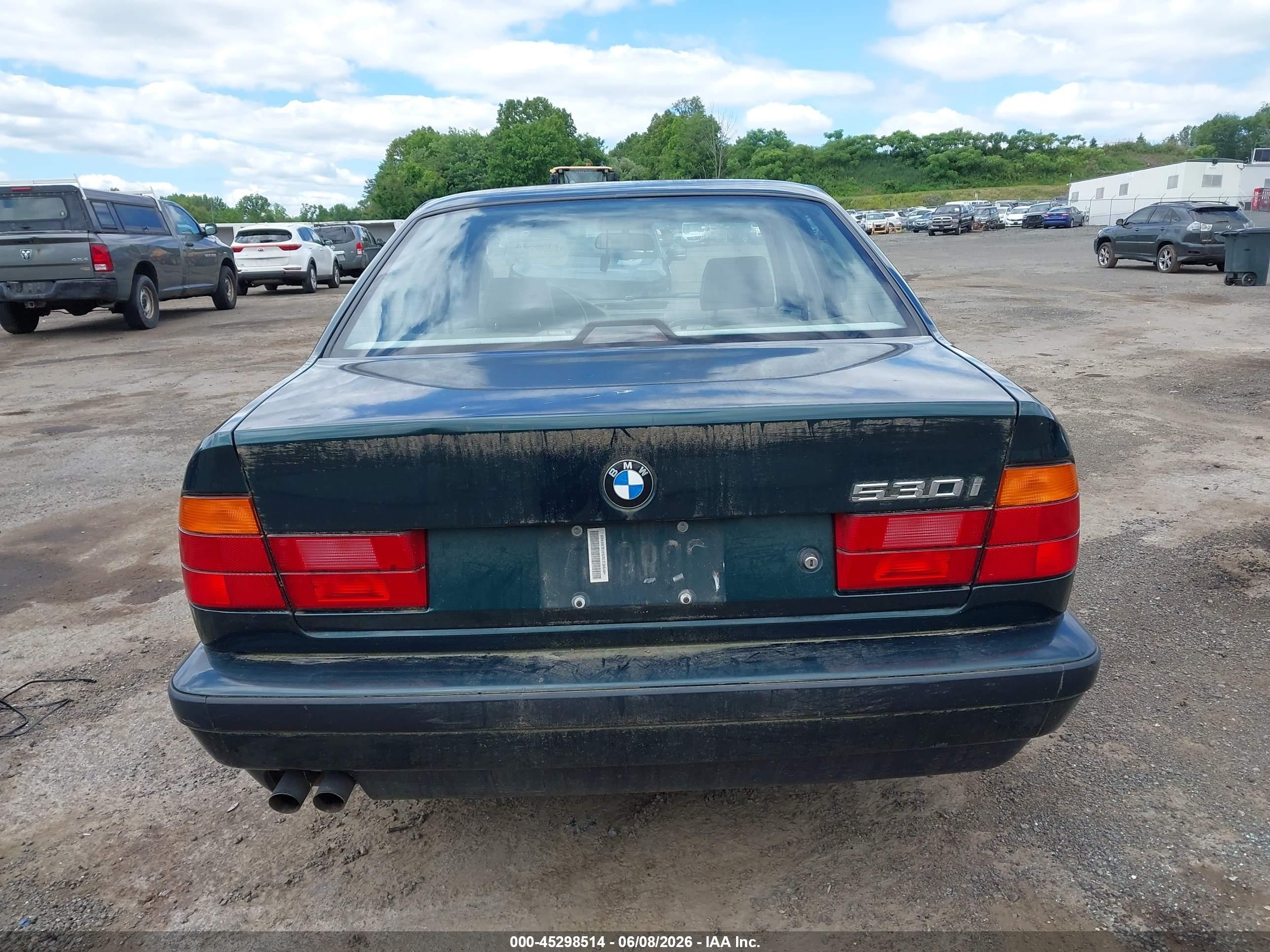 1994 Bmw 530 I Automatic Green vin: WBAHE2320RGE88920