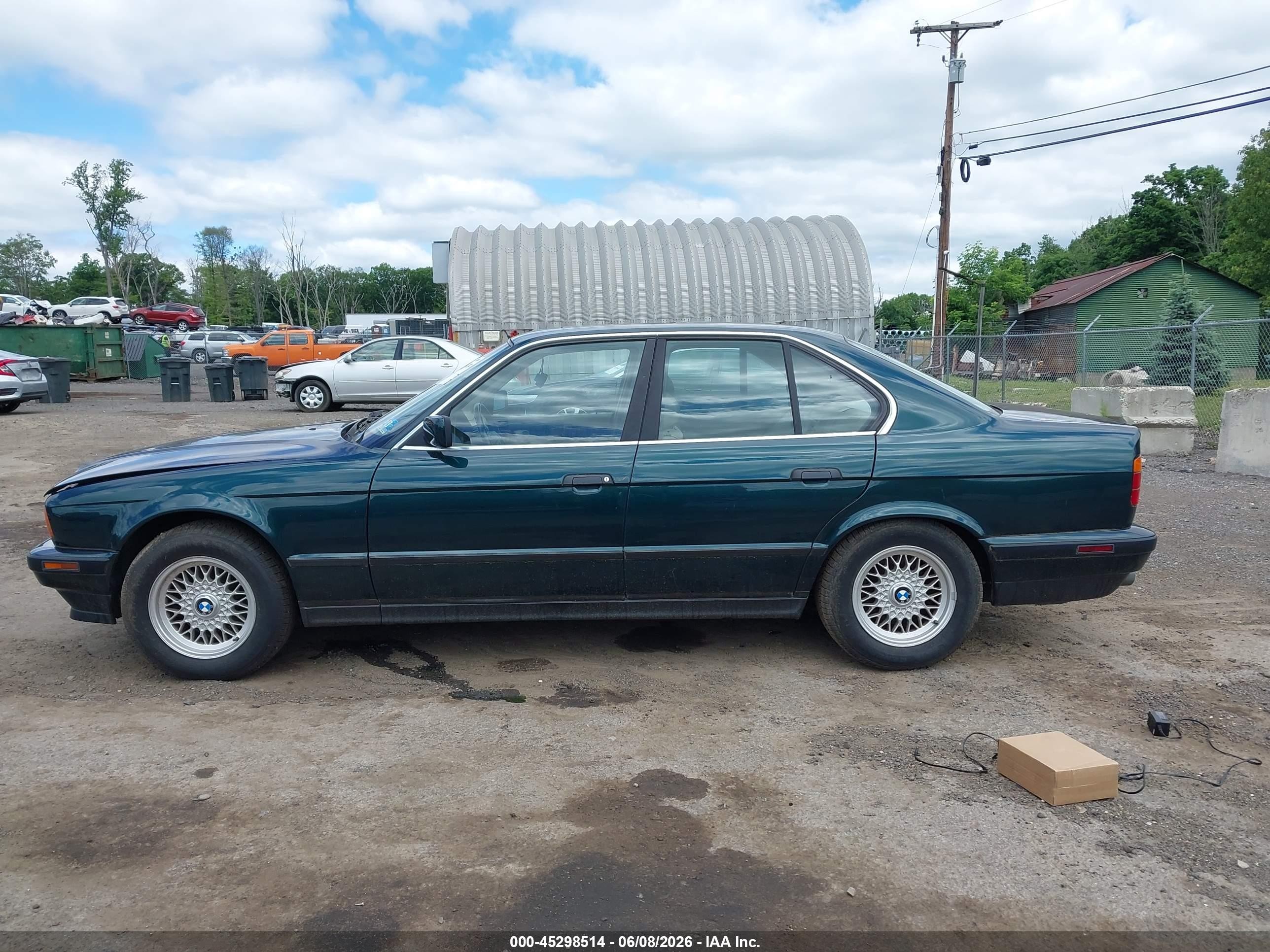 1994 Bmw 530 I Automatic Green vin: WBAHE2320RGE88920