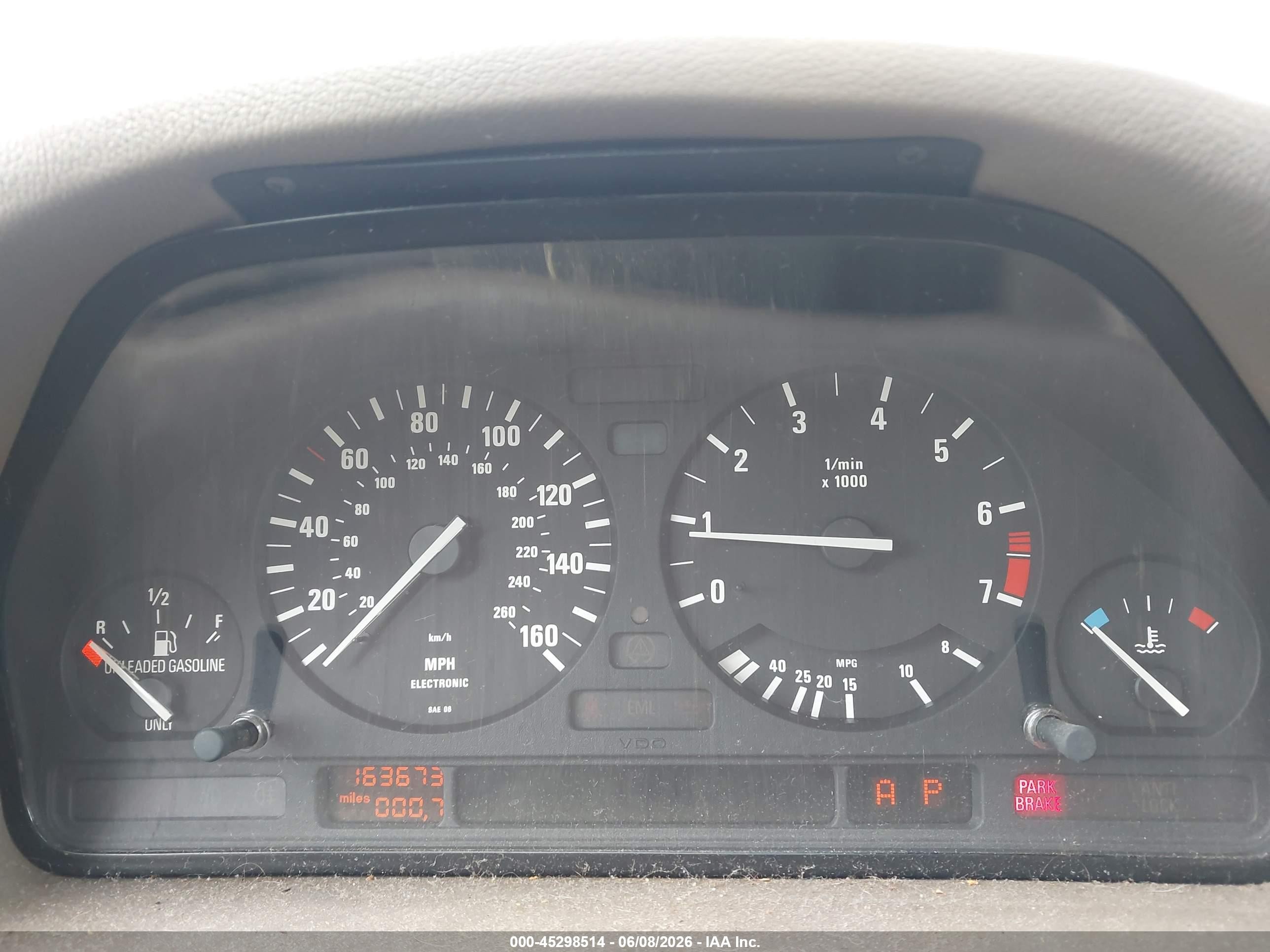 1994 Bmw 530 I Automatic Green vin: WBAHE2320RGE88920