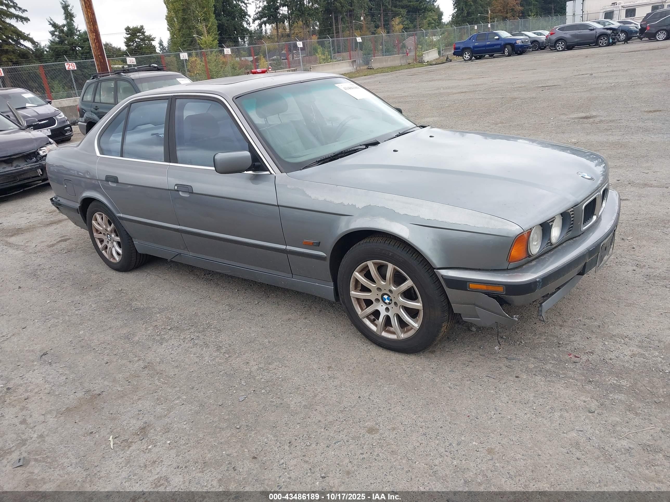 1995 Bmw 530 I Automatic Gray vin: WBAHE2322SGE91811