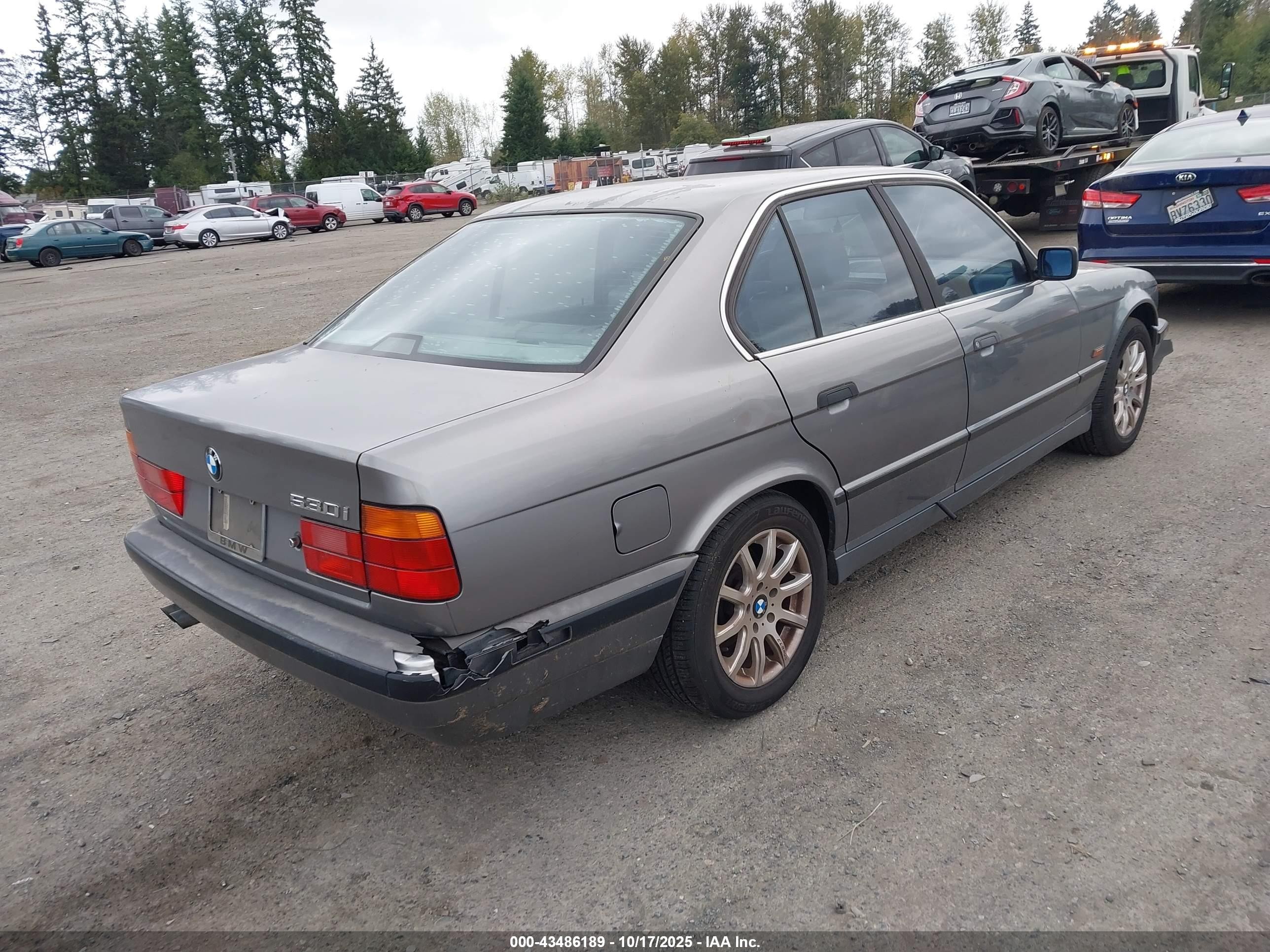 1995 Bmw 530 I Automatic Gray vin: WBAHE2322SGE91811