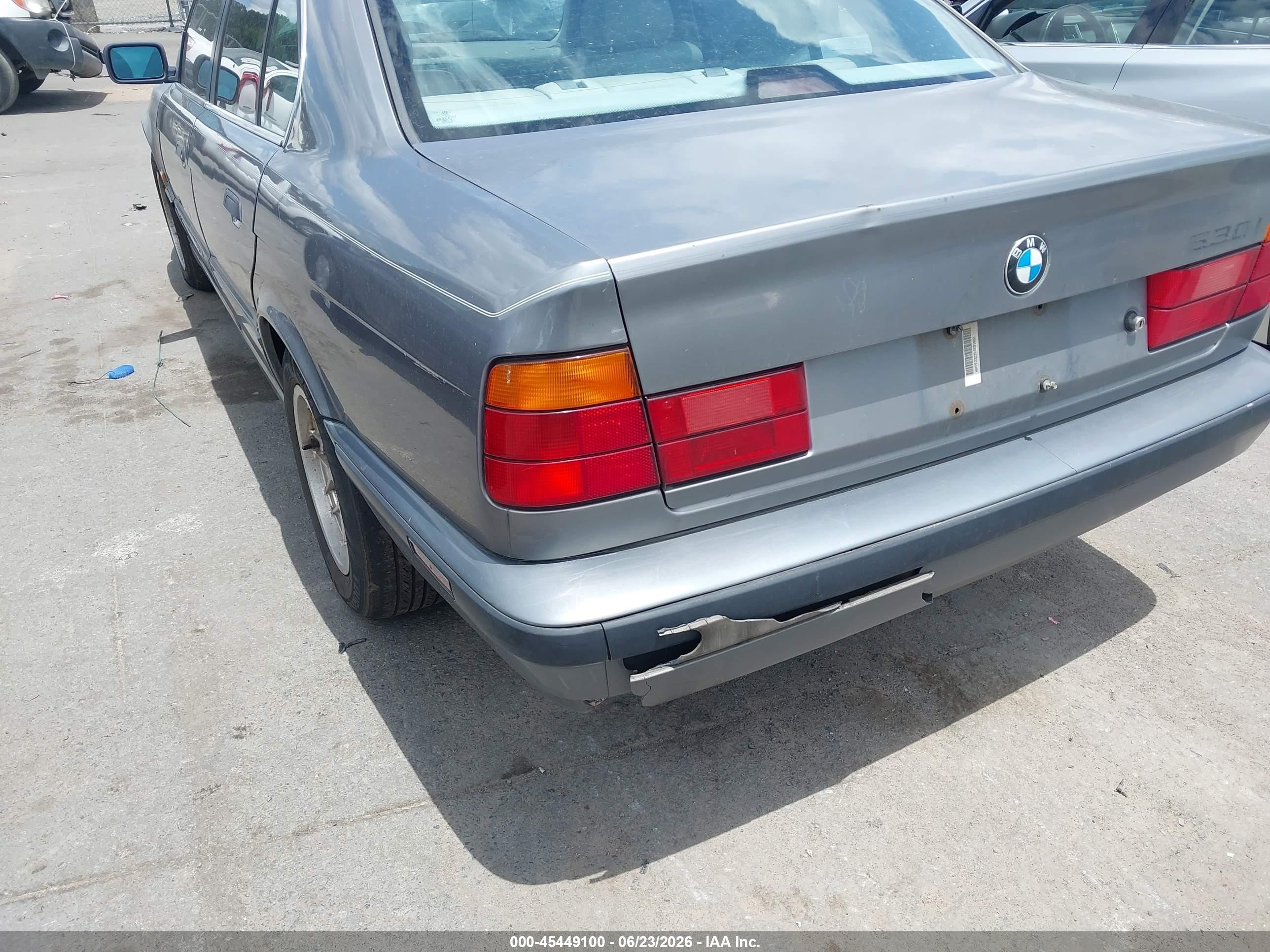 1995 Bmw 530 I Automatic Gray vin: WBAHE2323SGE91882