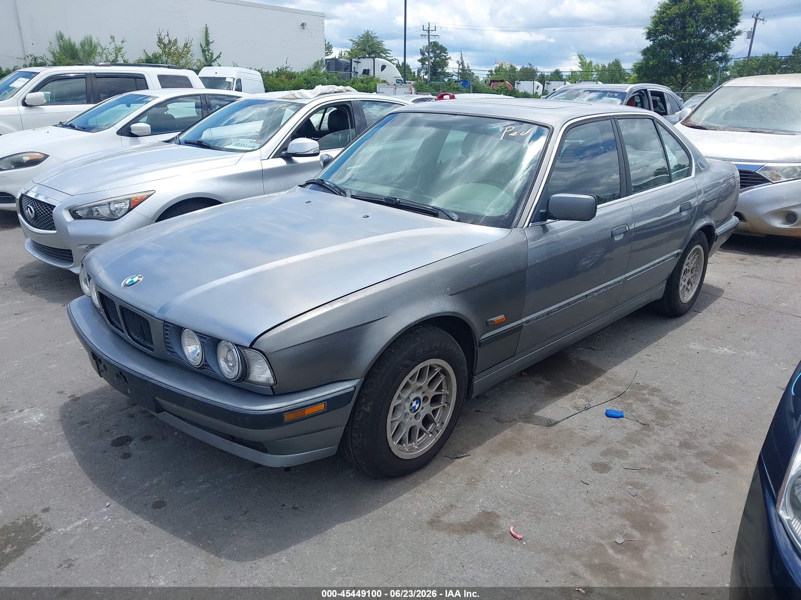 1995 Bmw 530 I Automatic Gray vin: WBAHE2323SGE91882