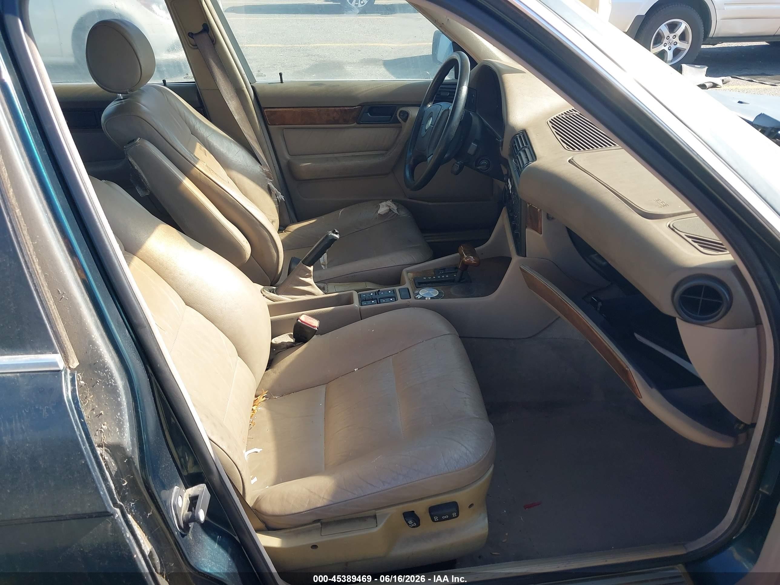 1995 Bmw 530 I Automatic Green vin: WBAHE2326SGE91200