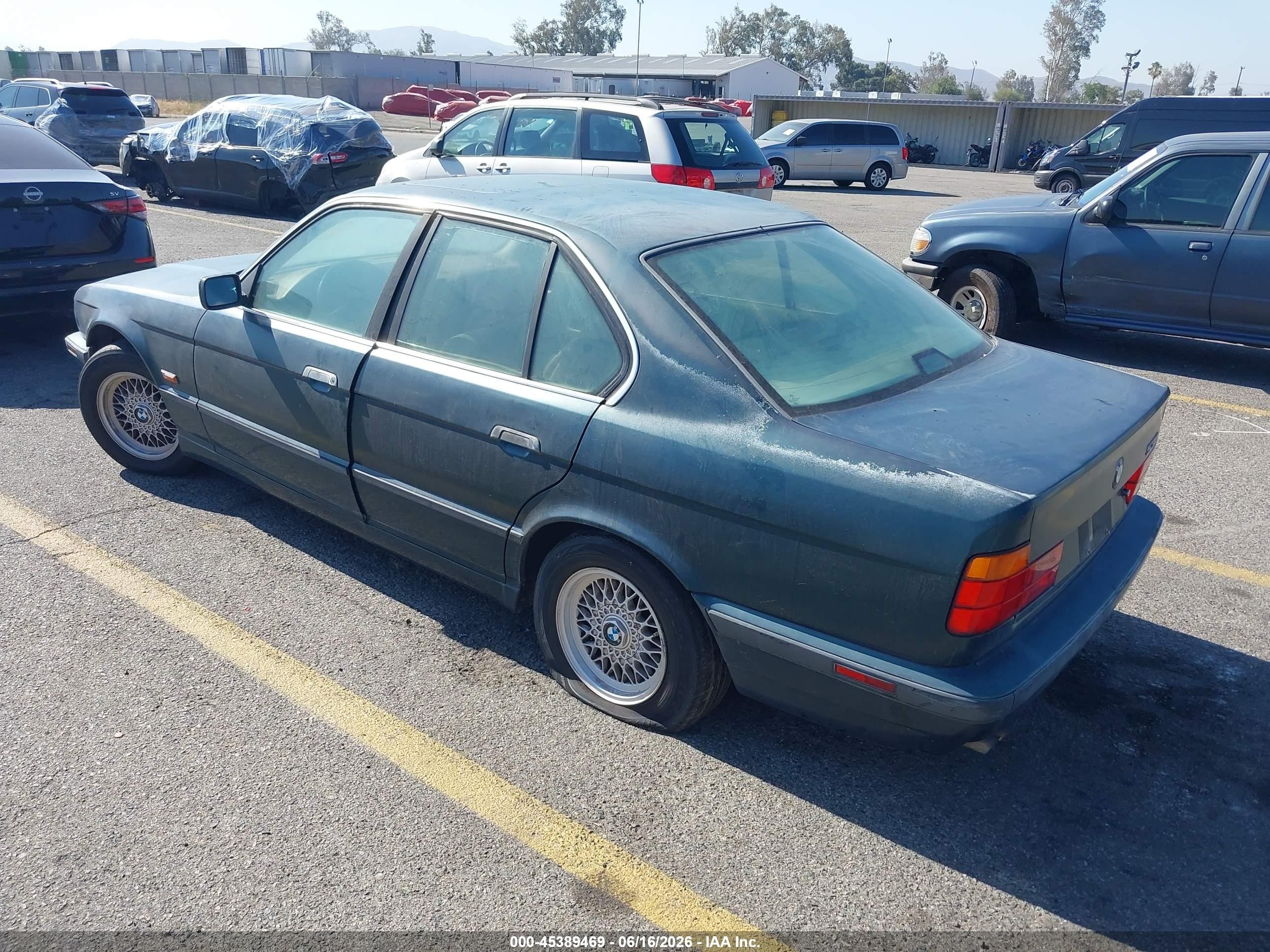 1995 Bmw 530 I Automatic Green vin: WBAHE2326SGE91200