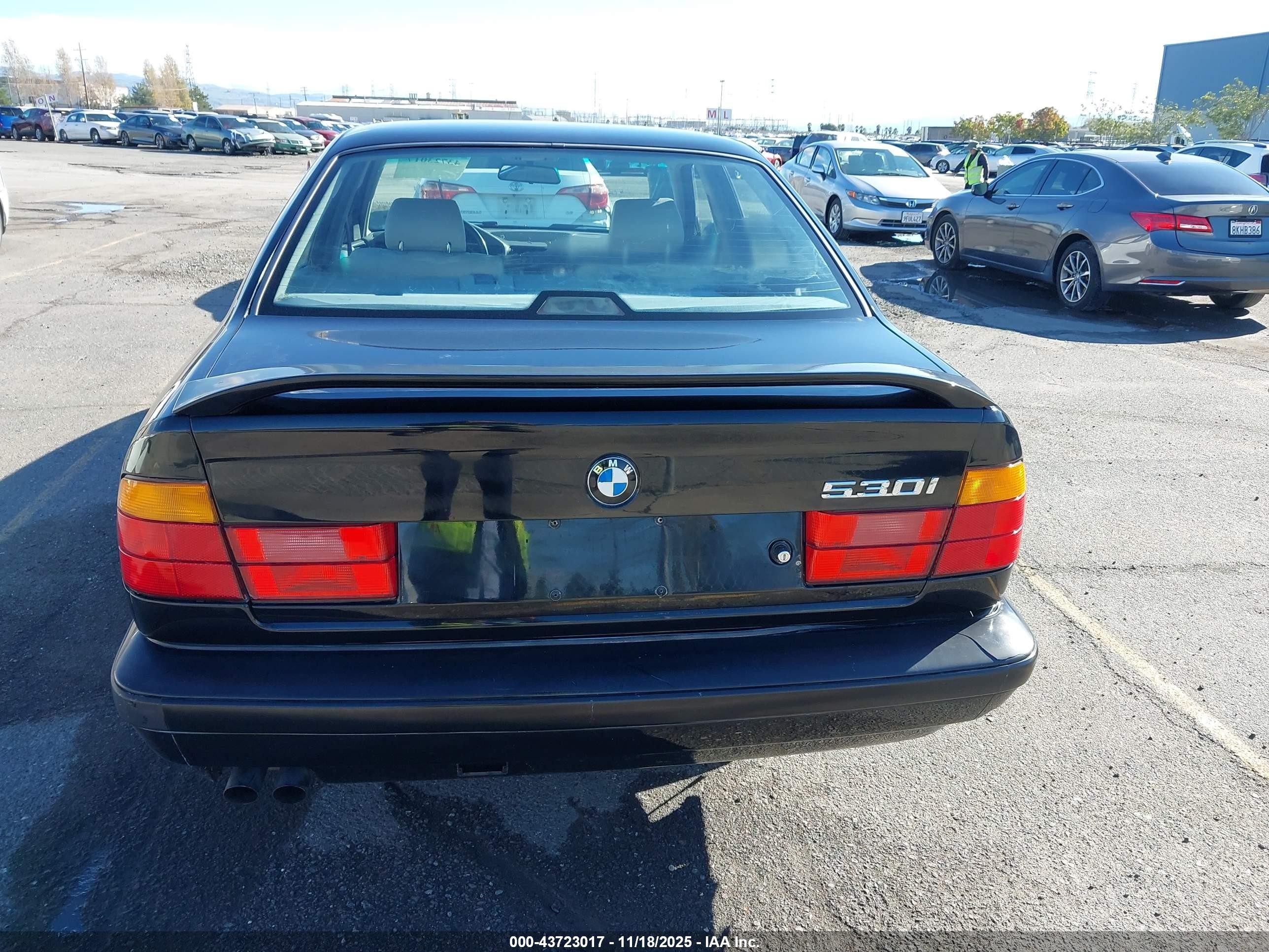 1995 Bmw 530 I Automatic Черный vin: WBAHE2327SGE91173