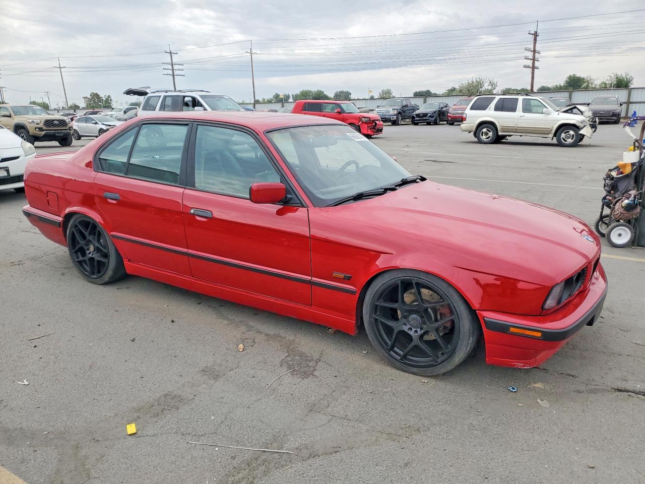 1995 Bmw 540 I Red vin: WBAHE5323SGA65157