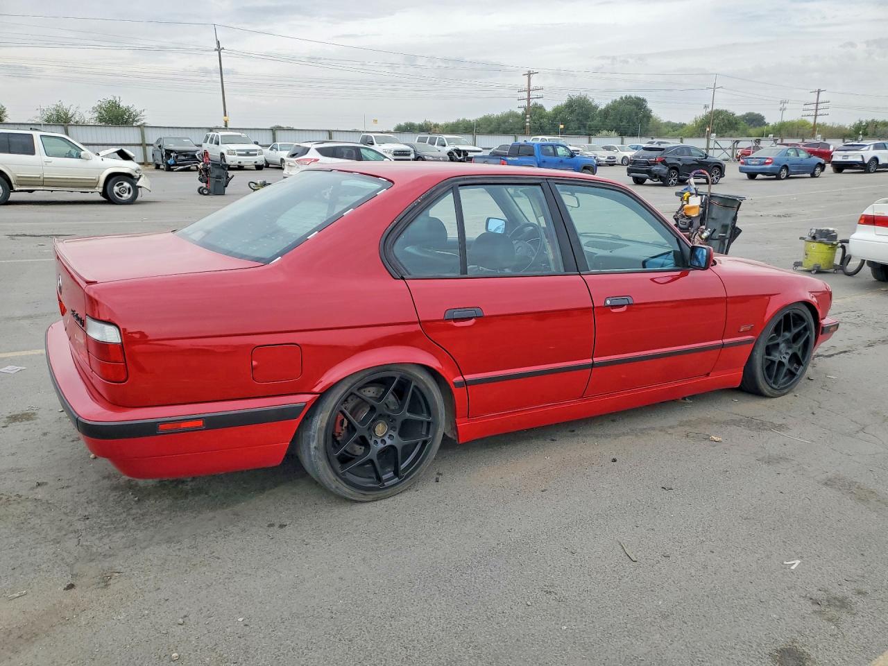 1995 Bmw 540 I Red vin: WBAHE5323SGA65157