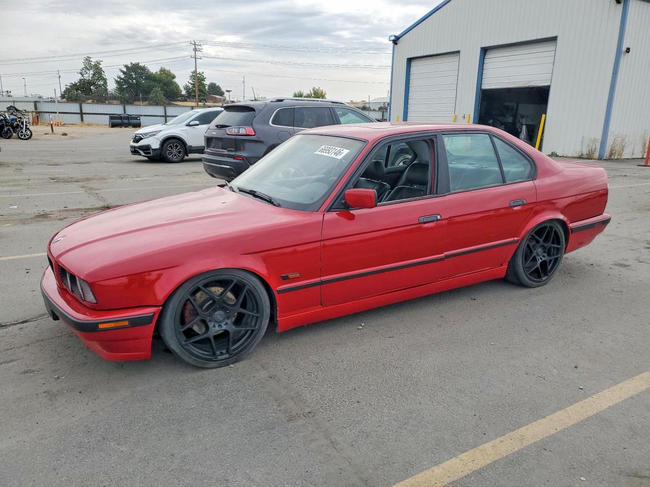 1995 Bmw 540 I Red vin: WBAHE5323SGA65157