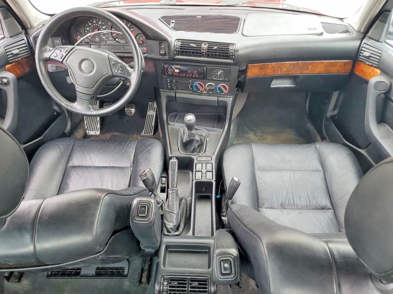 1995 Bmw 540 I Red vin: WBAHE5323SGA65157