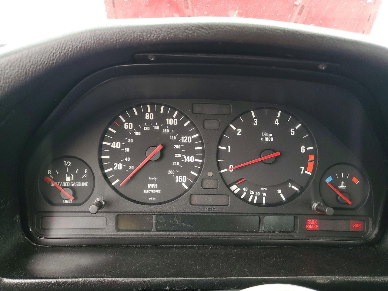 1995 Bmw 540 I Red vin: WBAHE5323SGA65157