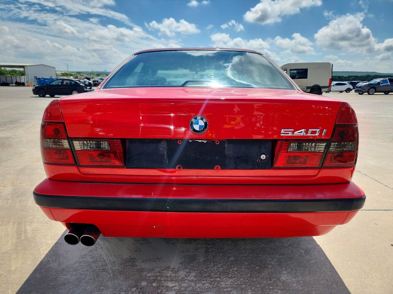 1995 Bmw 540 I Automatic Red vin: WBAHE6320SGF33383