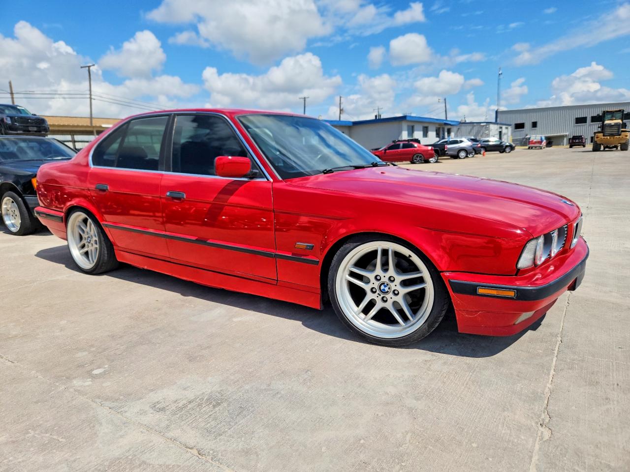 1995 Bmw 540 I Automatic Red vin: WBAHE6320SGF33383