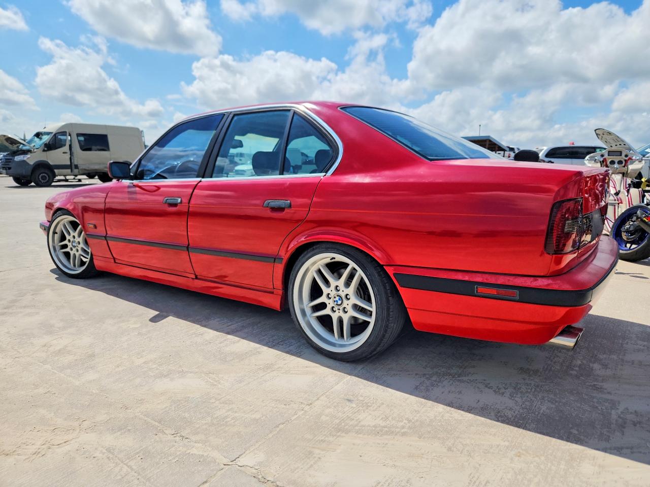 1995 Bmw 540 I Automatic Red vin: WBAHE6320SGF33383