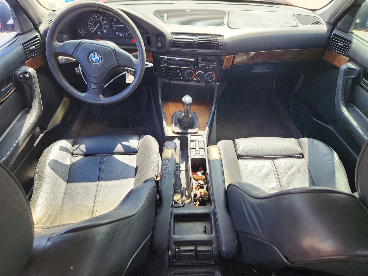 1995 Bmw 540 I Automatic Red vin: WBAHE6320SGF33383