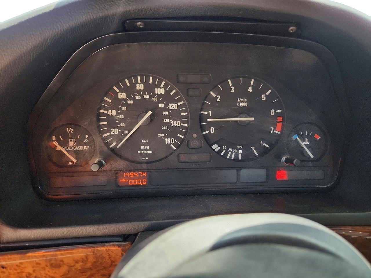 1995 Bmw 540 I Automatic Red vin: WBAHE6320SGF33383