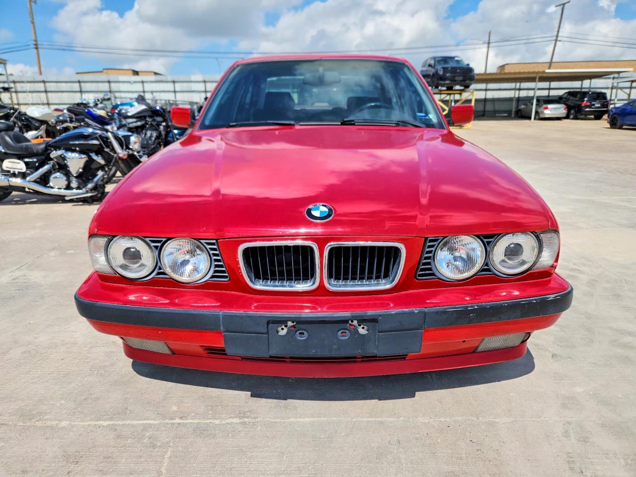 1995 Bmw 540 I Automatic Red vin: WBAHE6320SGF33383