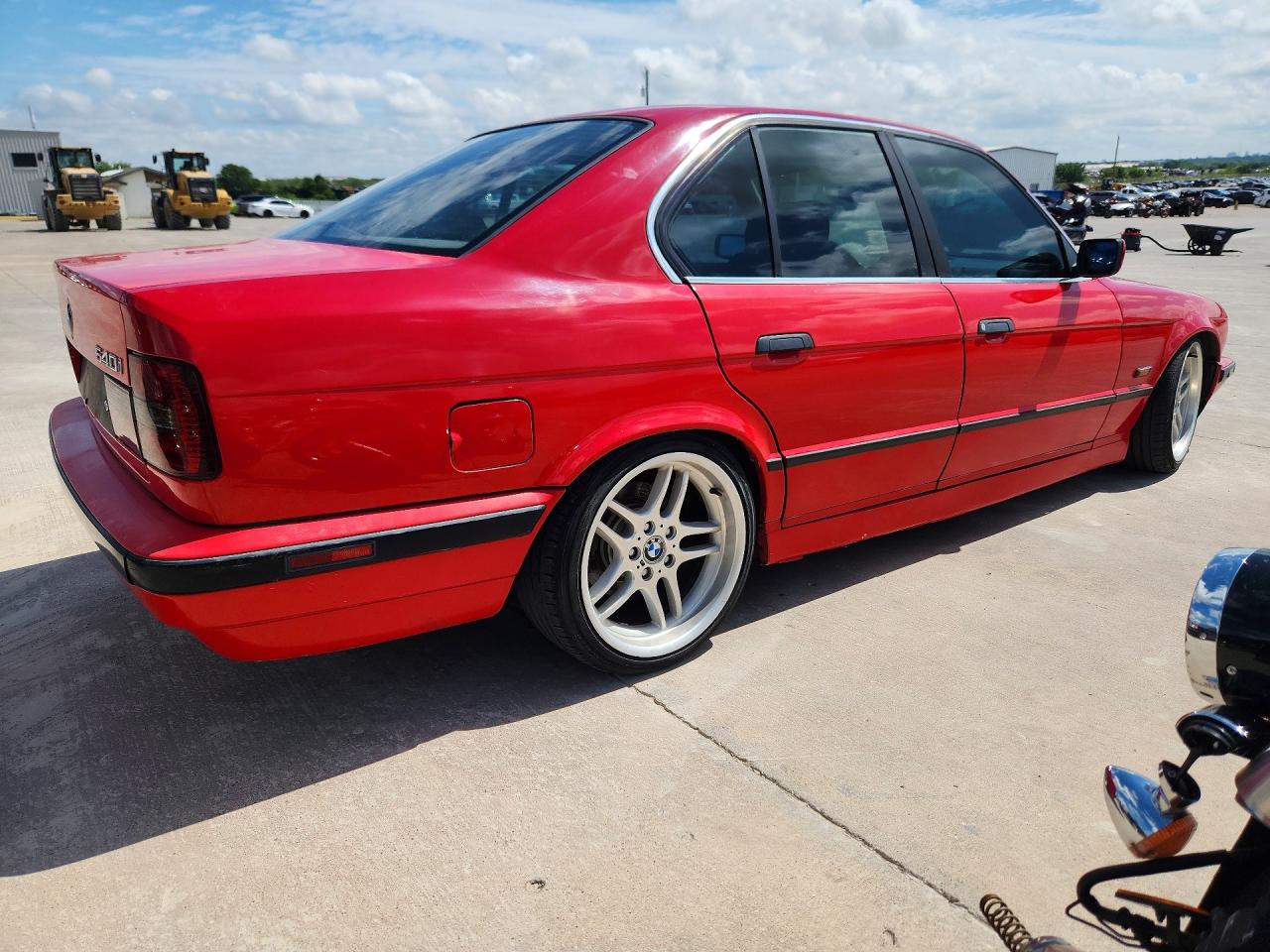 1995 Bmw 540 I Automatic Red vin: WBAHE6320SGF33383