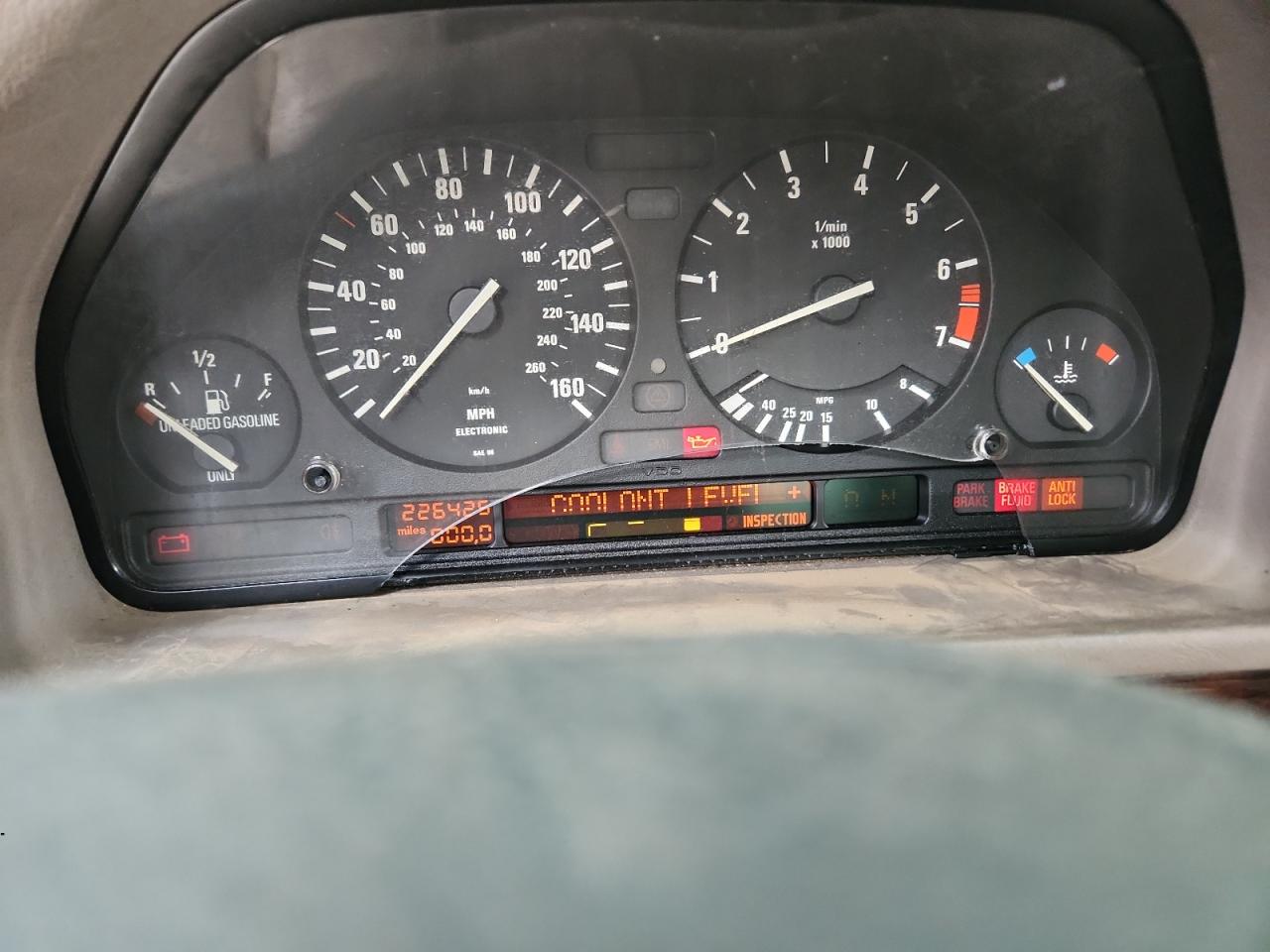 1995 Bmw 540 I Automatic Black vin: WBAHE6323SGF32776