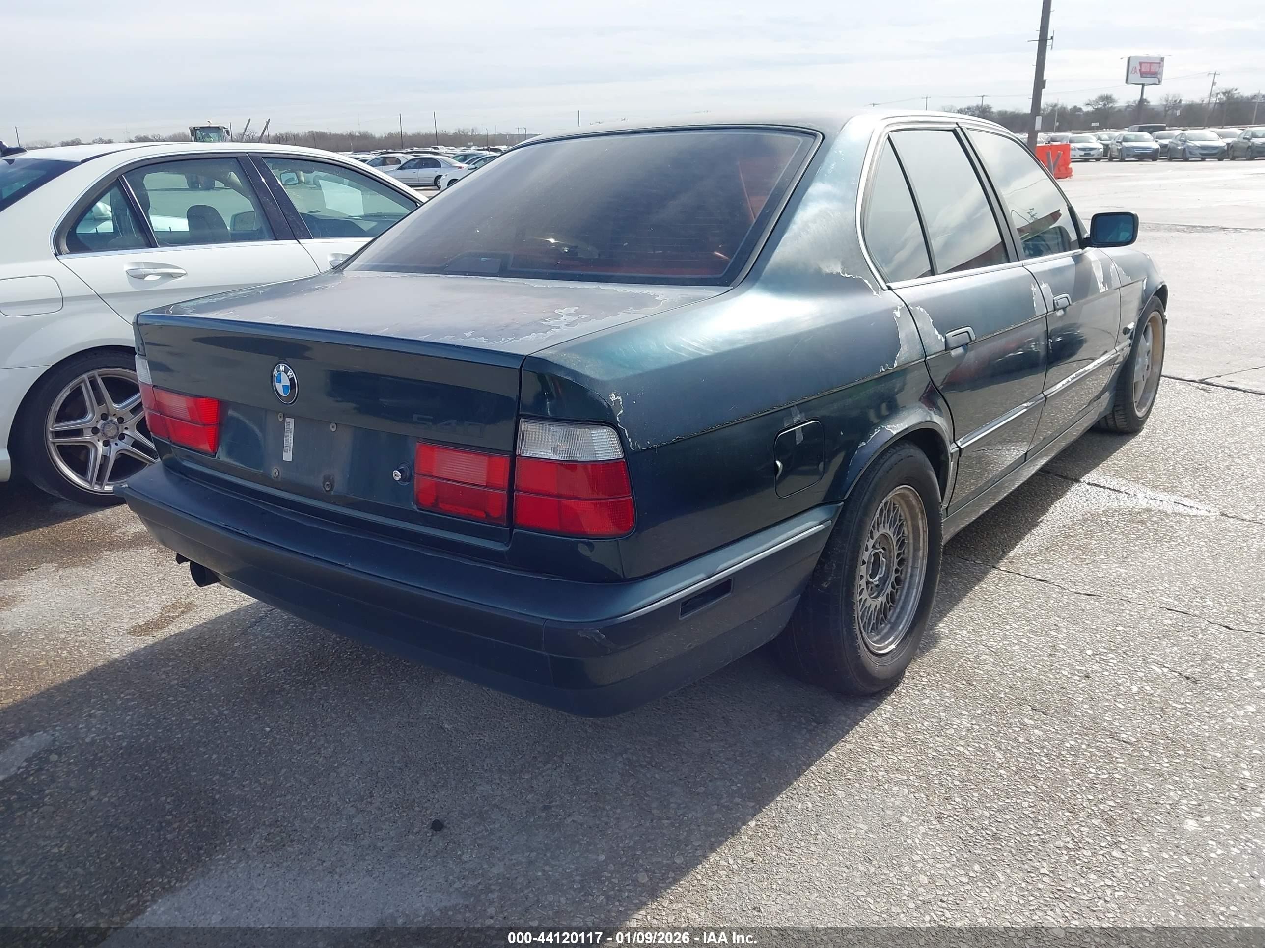 1995 Bmw 540 I Automatic Зеленый vin: WBAHE6324SGF33970
