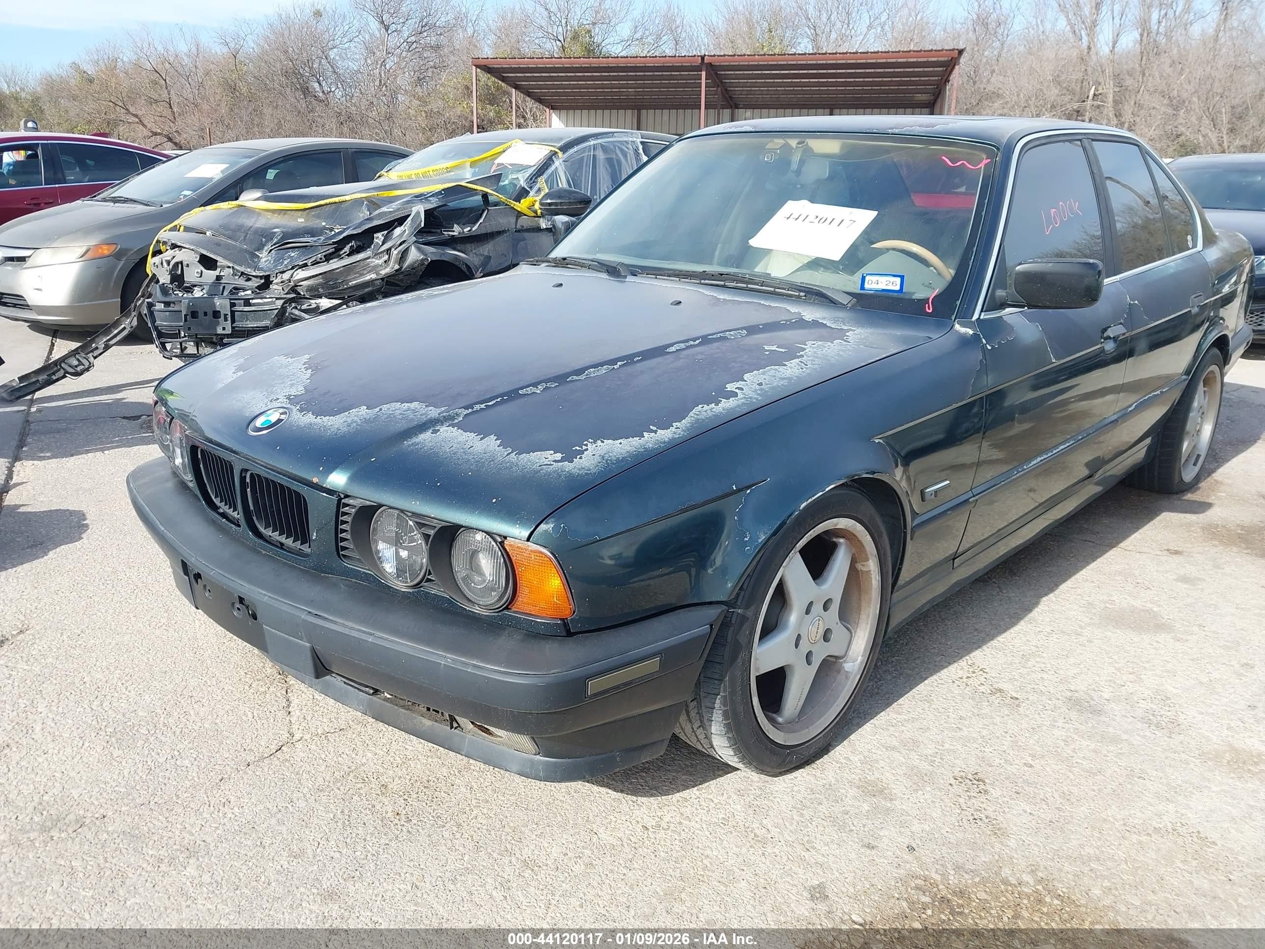 1995 Bmw 540 I Automatic Зеленый vin: WBAHE6324SGF33970