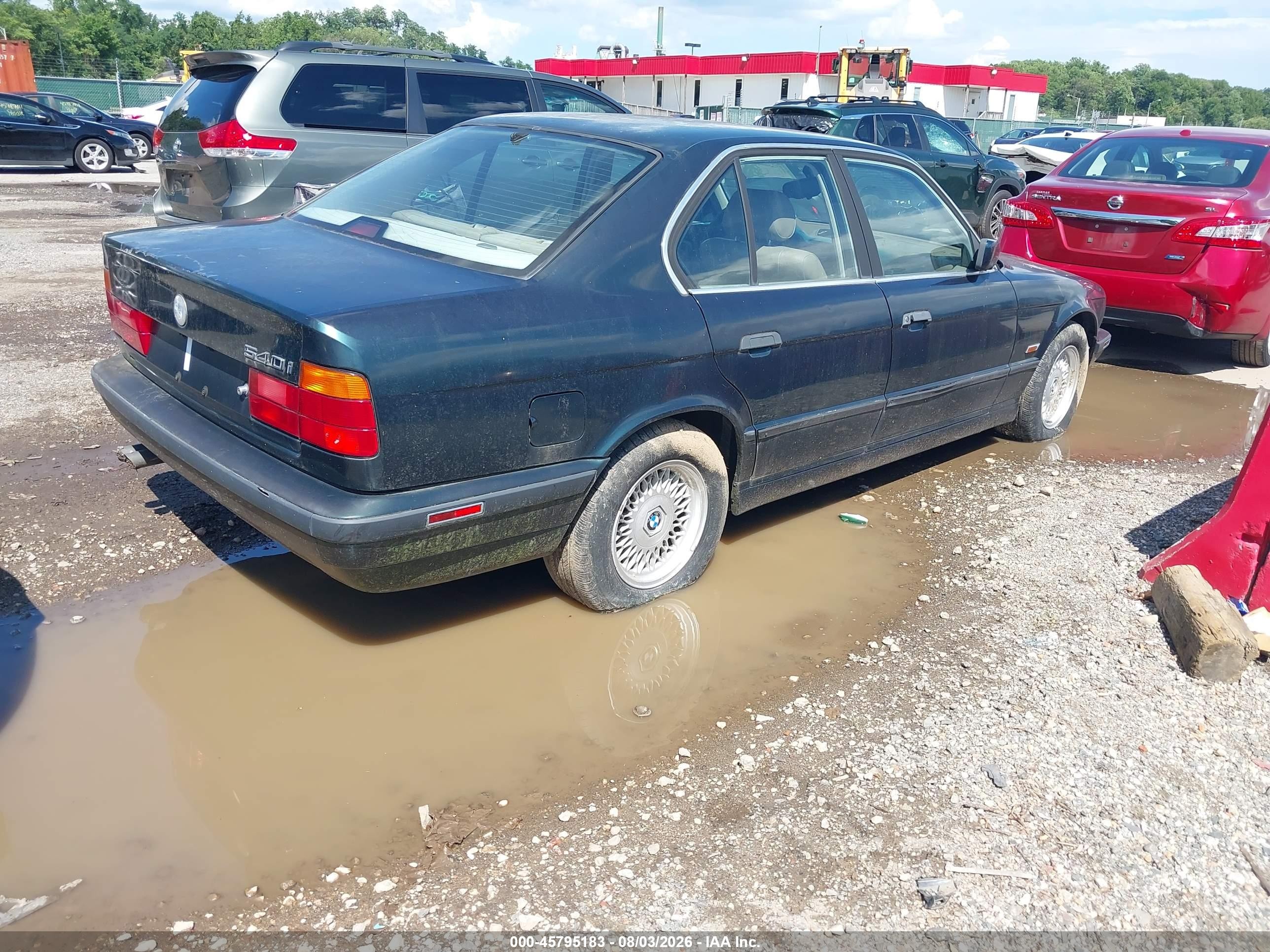 1995 Bmw 540 I Automatic Green vin: WBAHE6328SGF30392