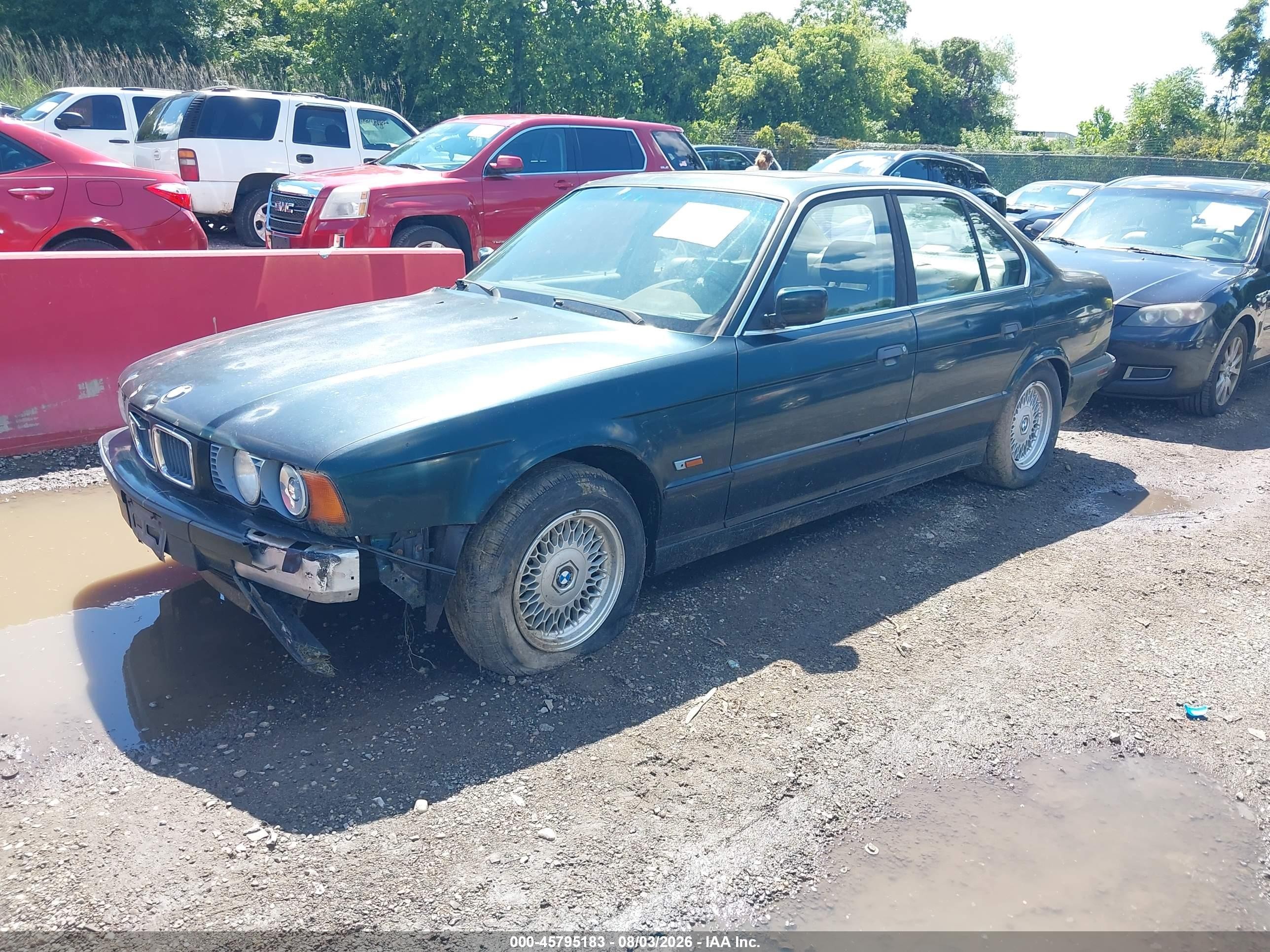 1995 Bmw 540 I Automatic Green vin: WBAHE6328SGF30392