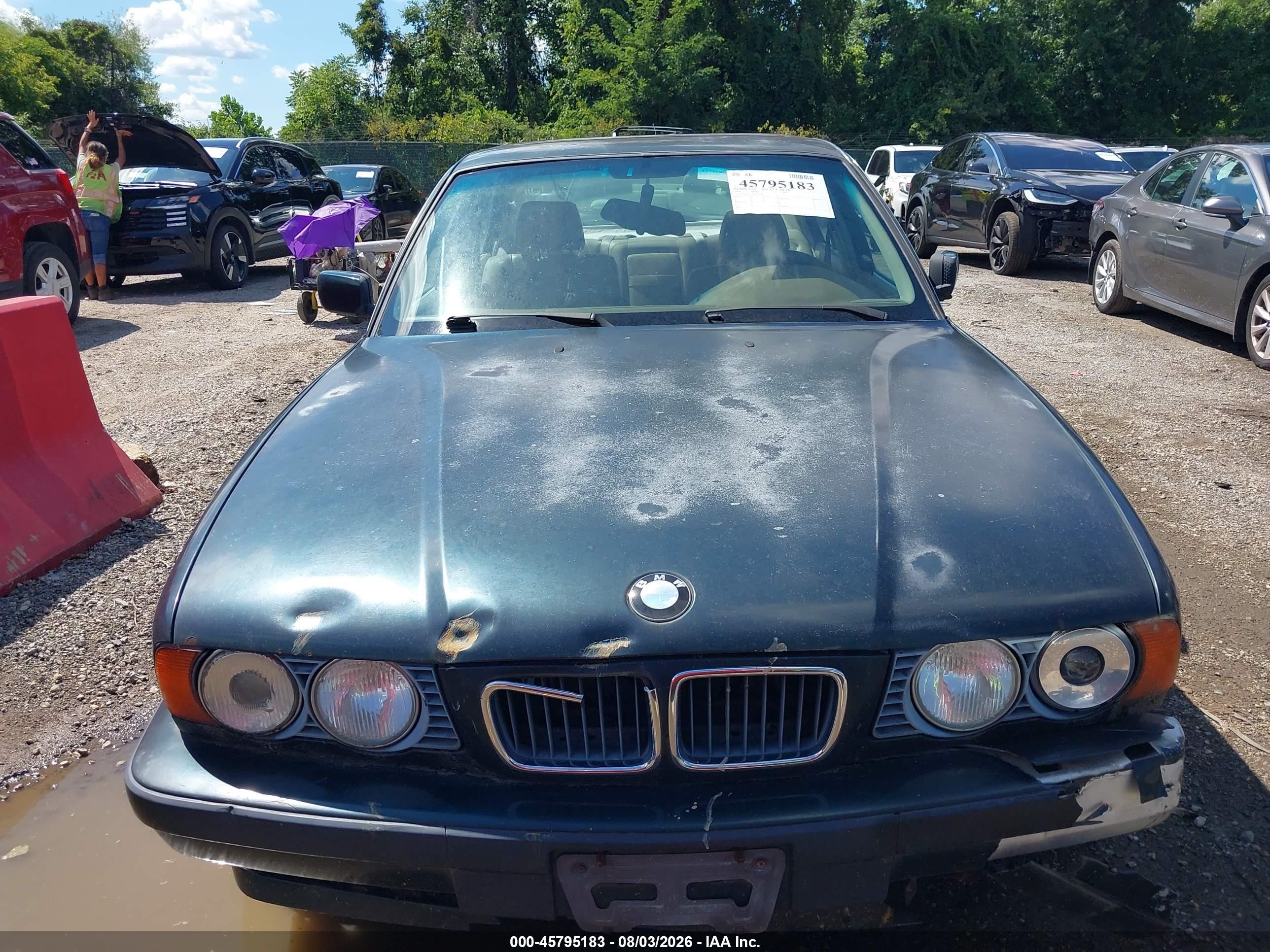 1995 Bmw 540 I Automatic Green vin: WBAHE6328SGF30392