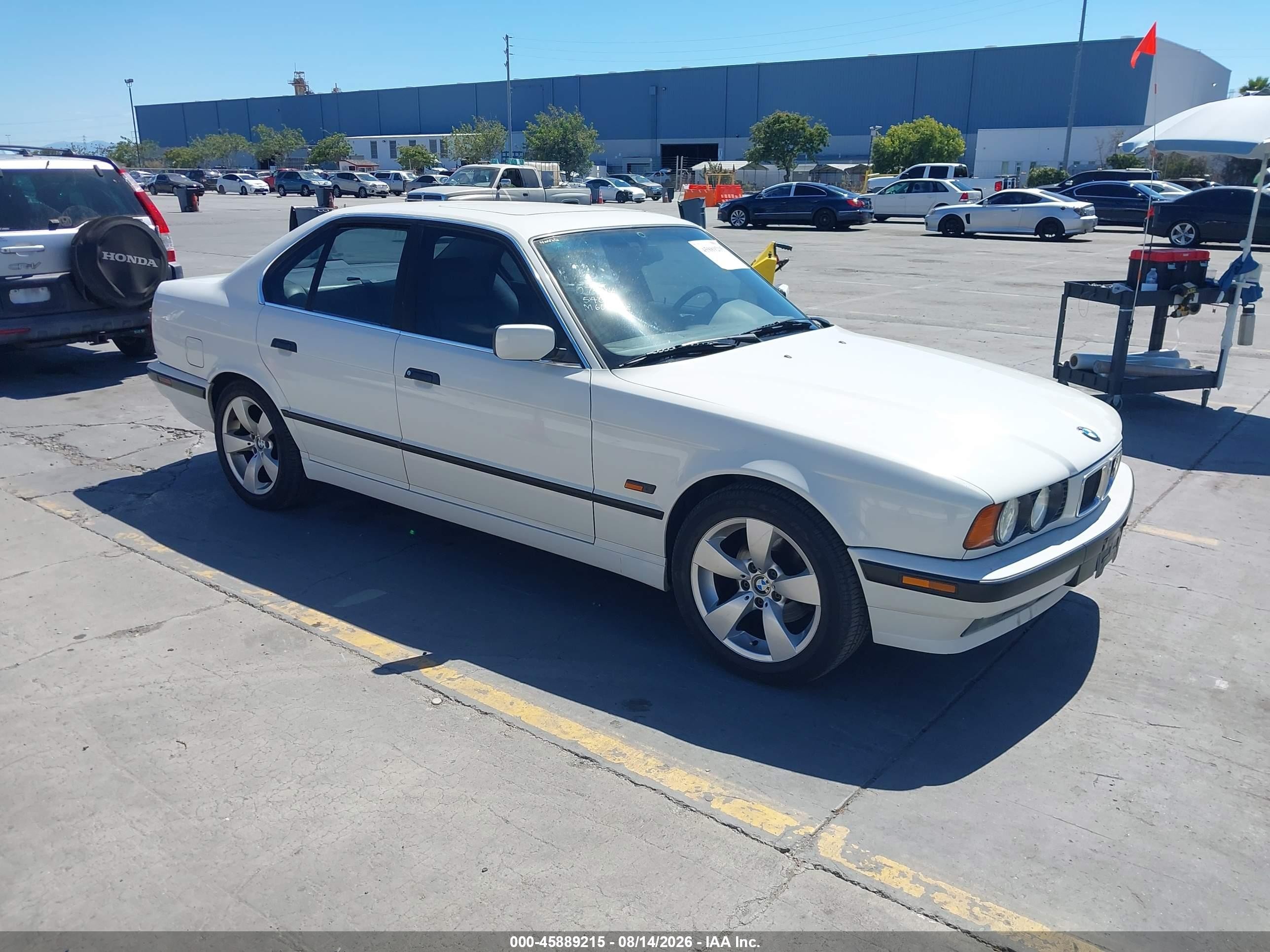 1995 Bmw 540 I Automatic White vin: WBAHE6328SGF30764
