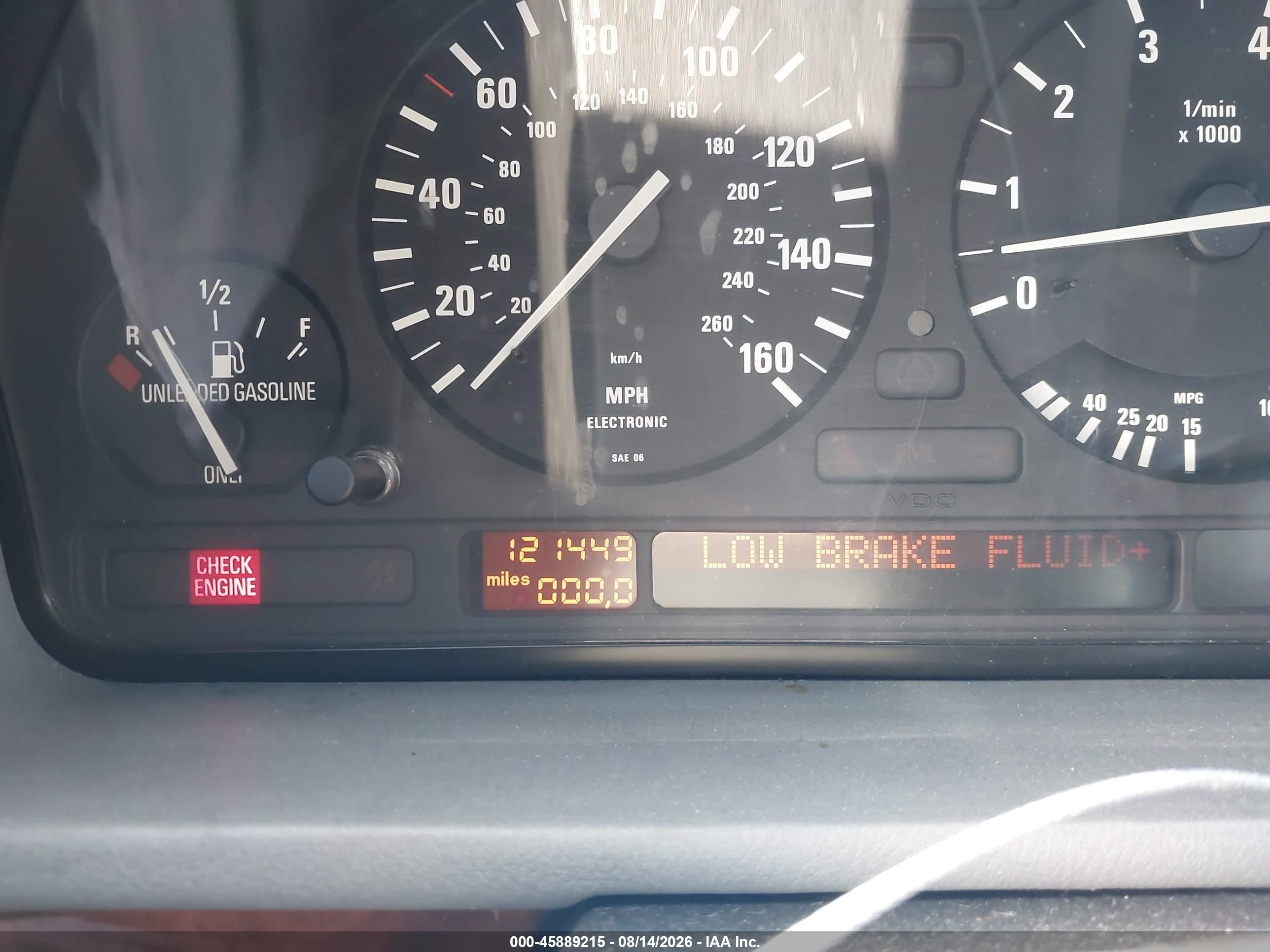 1995 Bmw 540 I Automatic Белый vin: WBAHE6328SGF30764