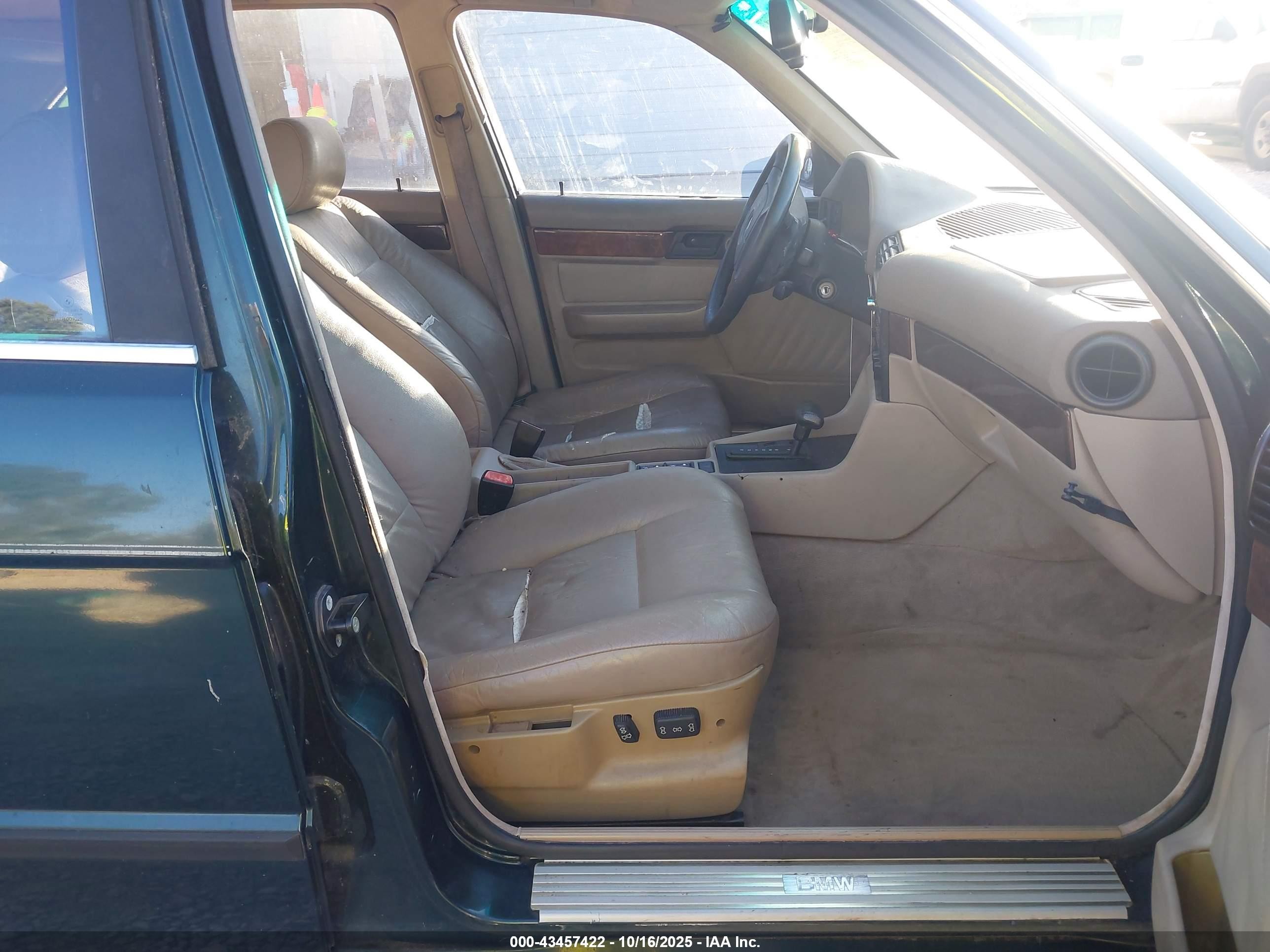 1995 Bmw 540 I Automatic Green vin: WBAHE632XSGF31091