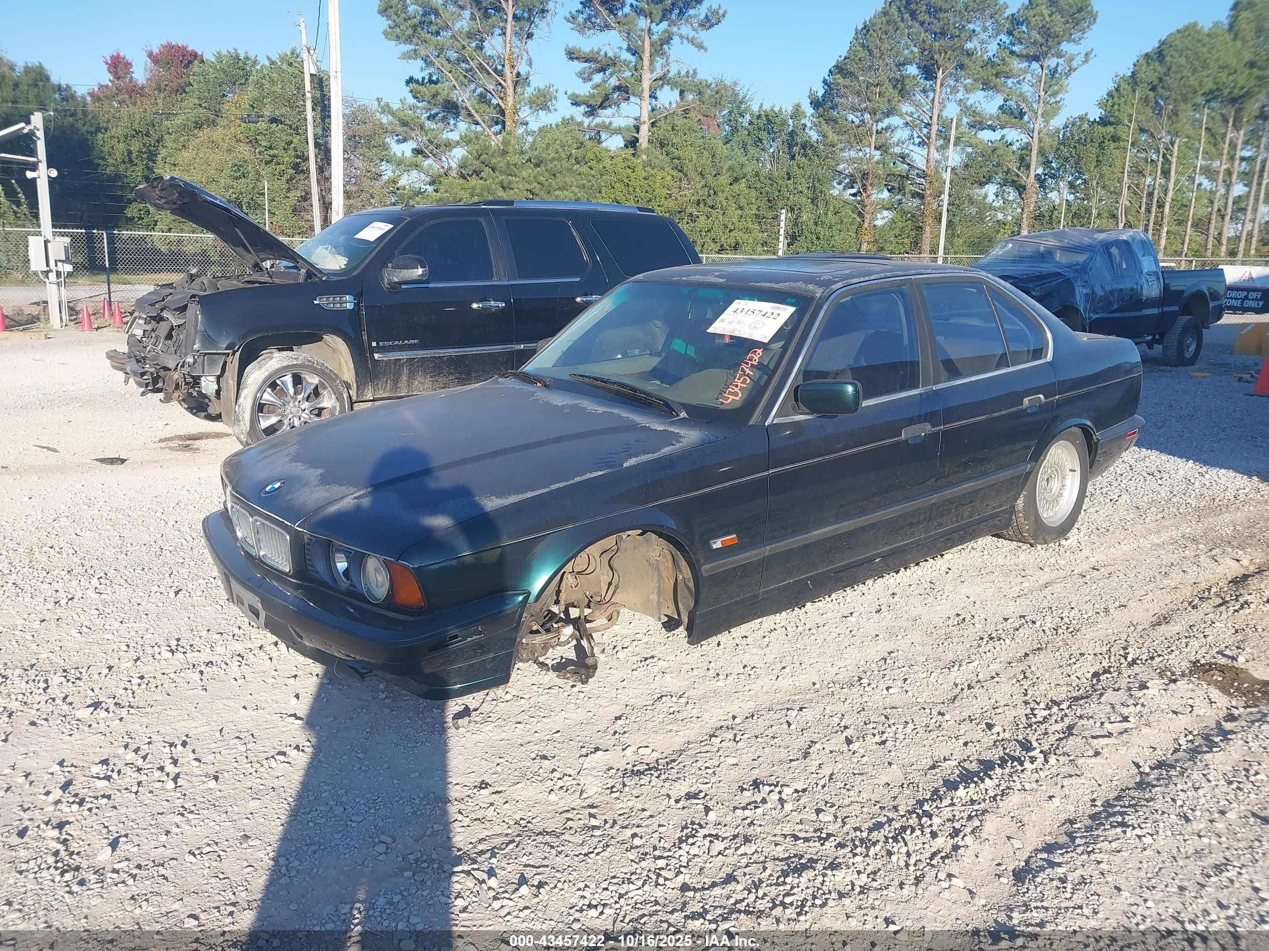 1995 Bmw 540 I Automatic Green vin: WBAHE632XSGF31091