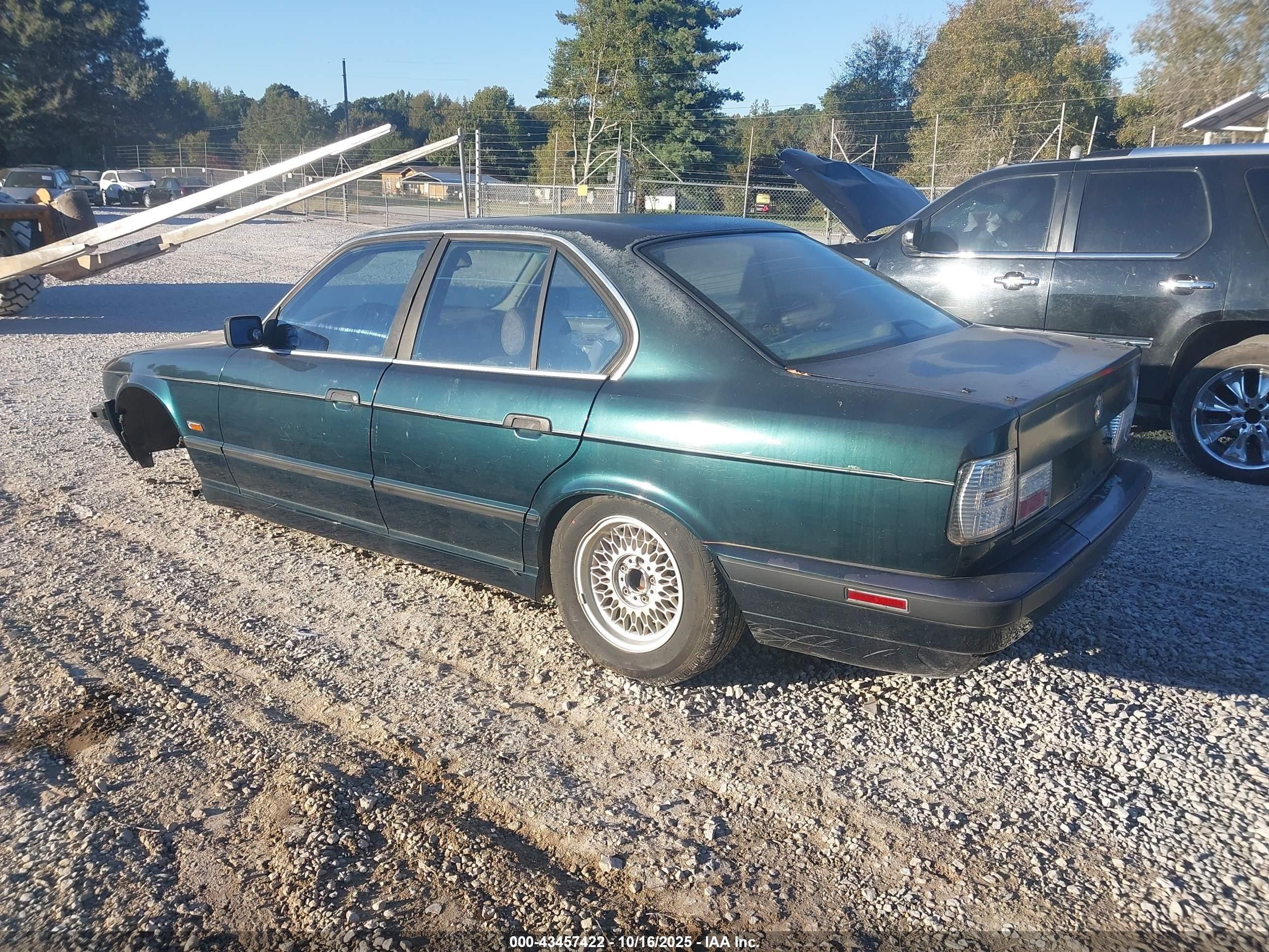 1995 Bmw 540 I Automatic Green vin: WBAHE632XSGF31091
