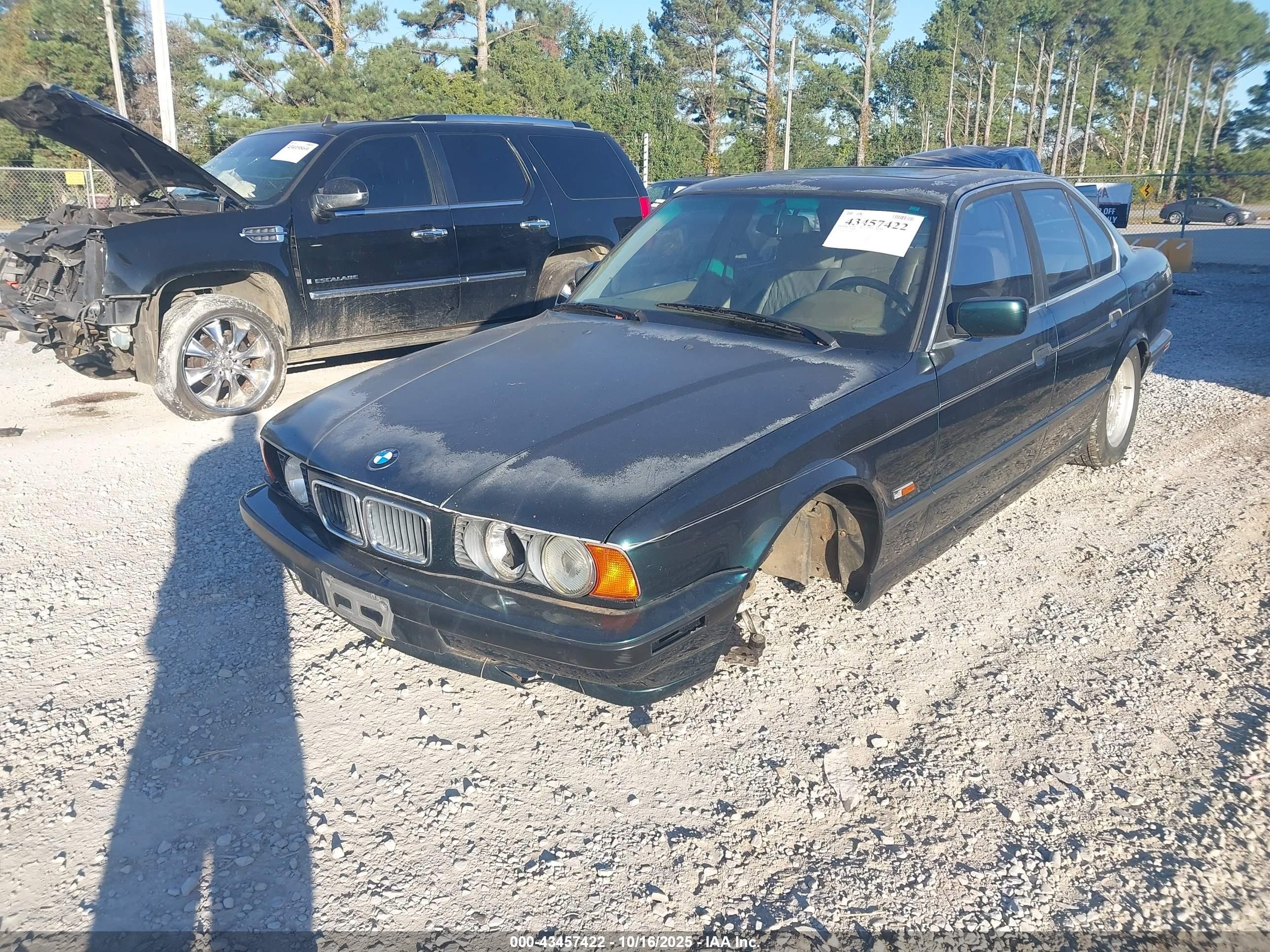1995 Bmw 540 I Automatic Green vin: WBAHE632XSGF31091